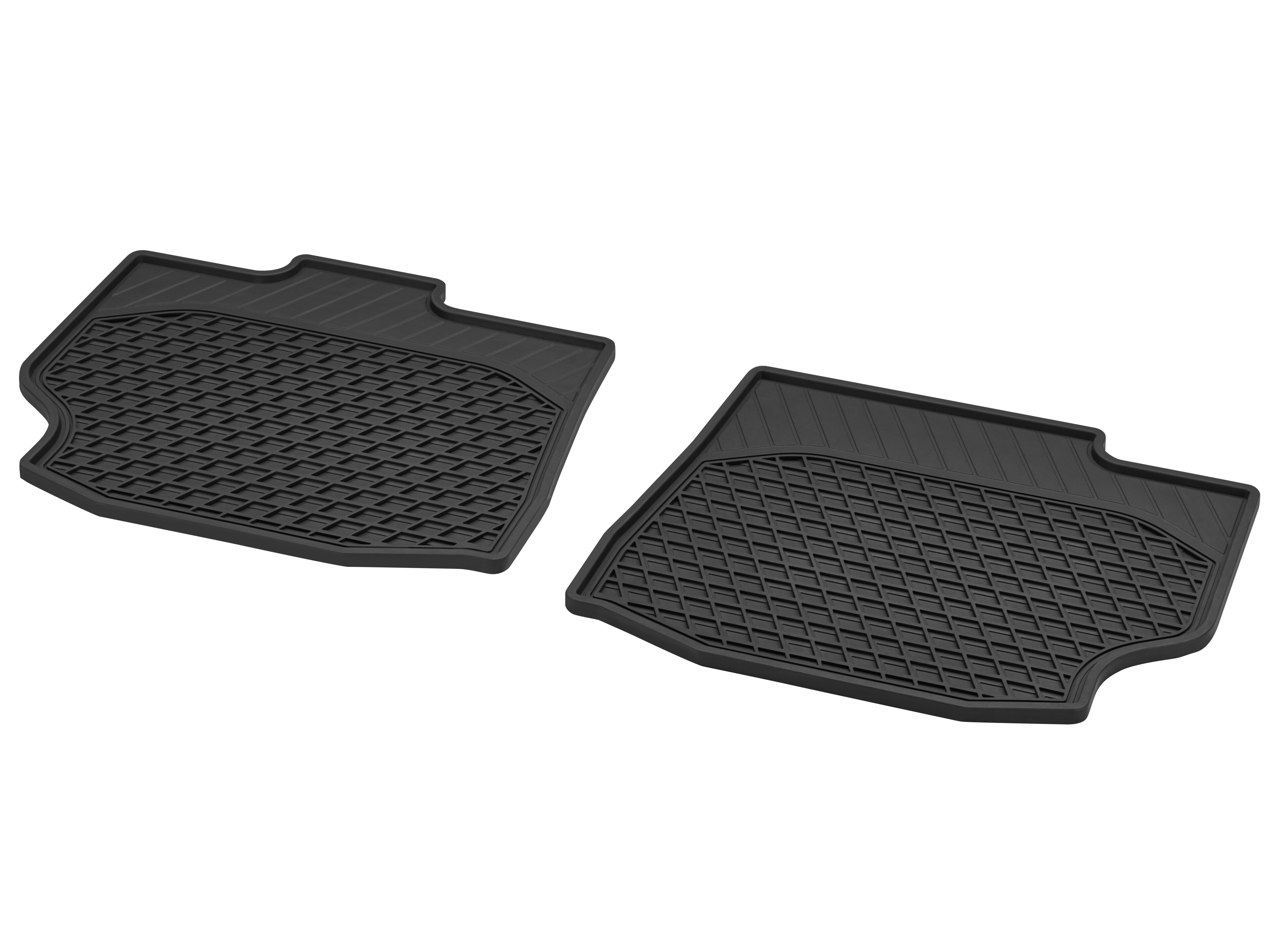 Tappetini in gomma Vano posteriore, 2 pezzi, Lunghezza 1 - LL/RL, colore nero