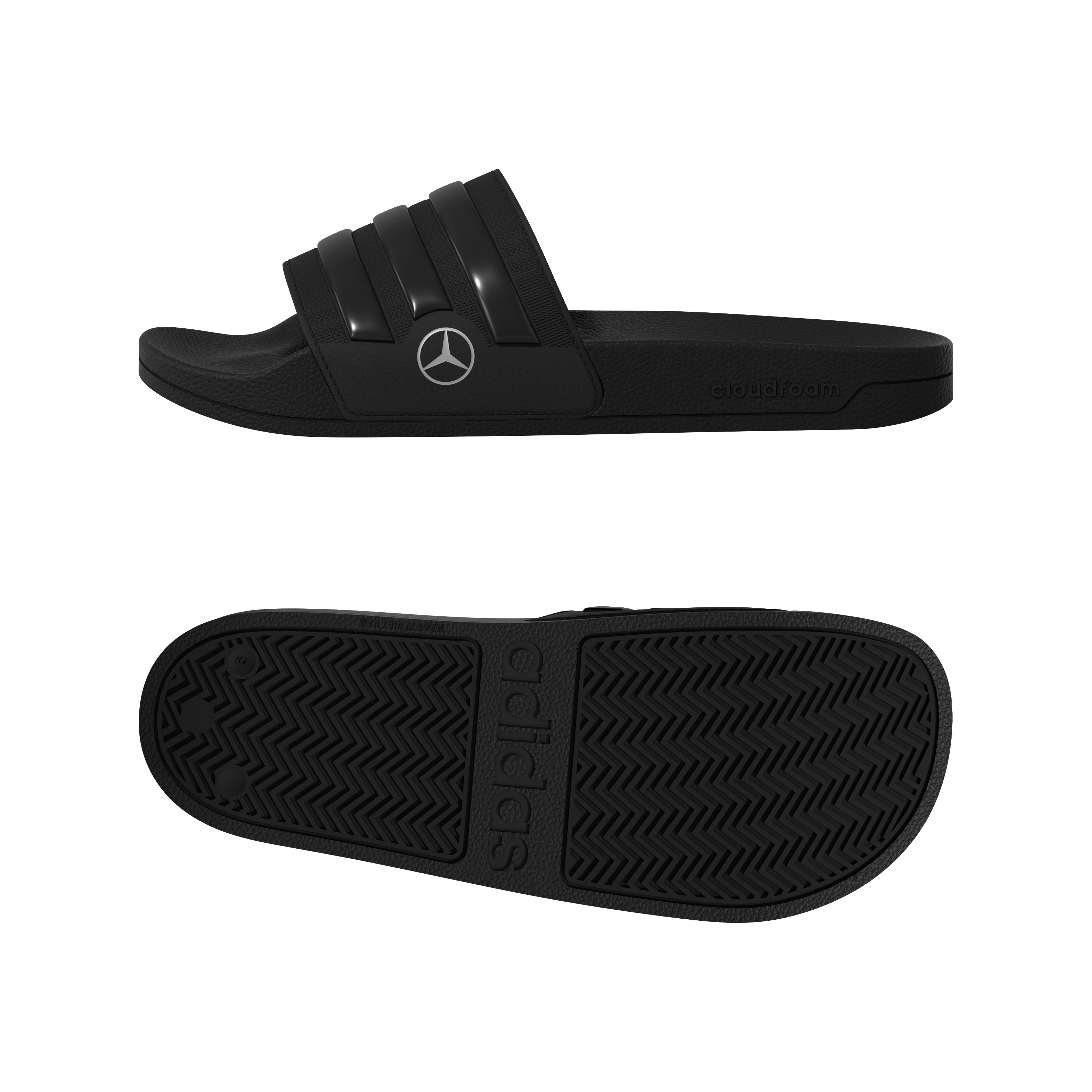 Badelatschen, Adilette - schwarz, 5, adidas