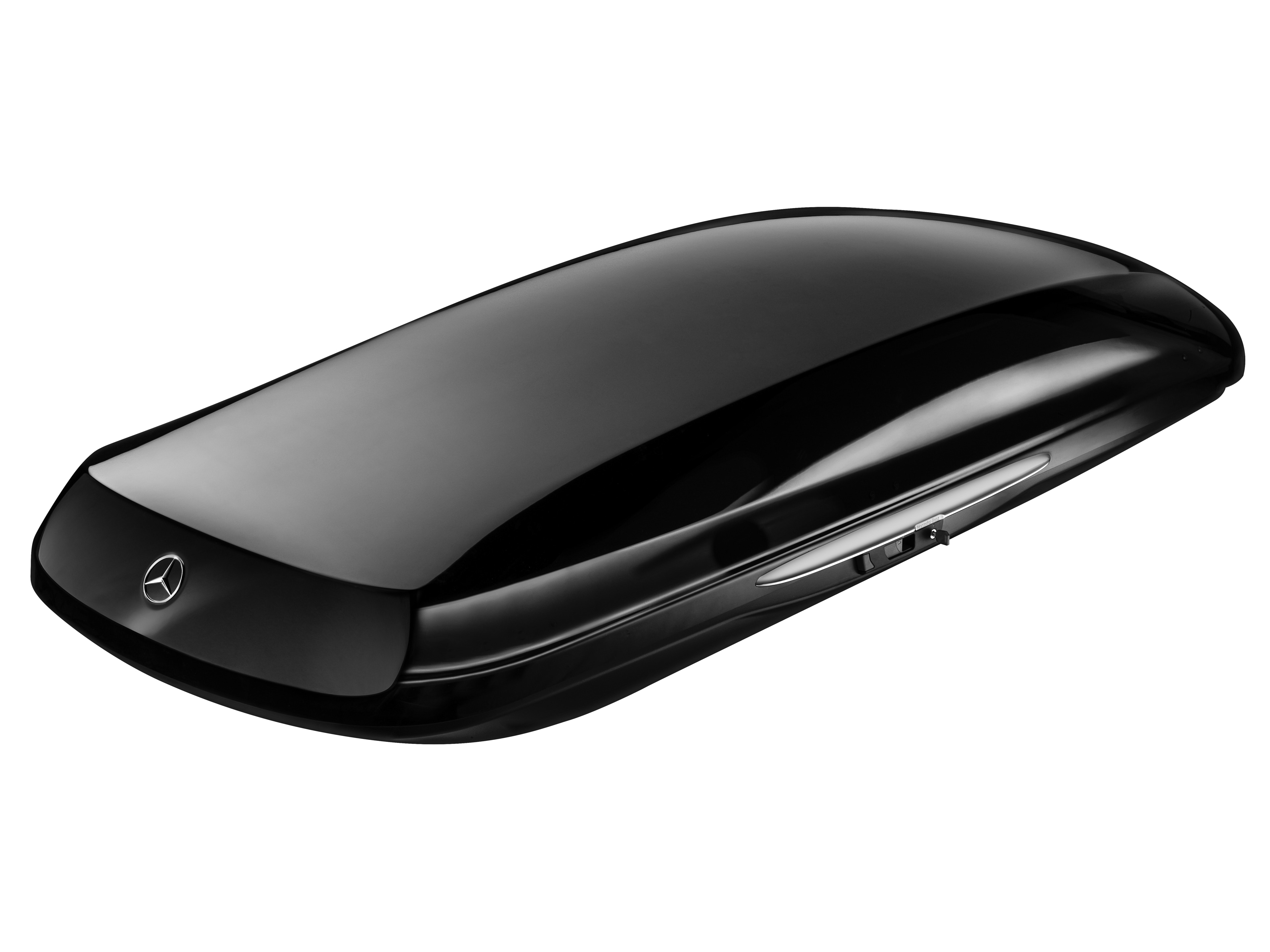 Box per il tetto Mercedes-Benz XL, 590 litri - sintetico, colore nero, Vernice, lucido