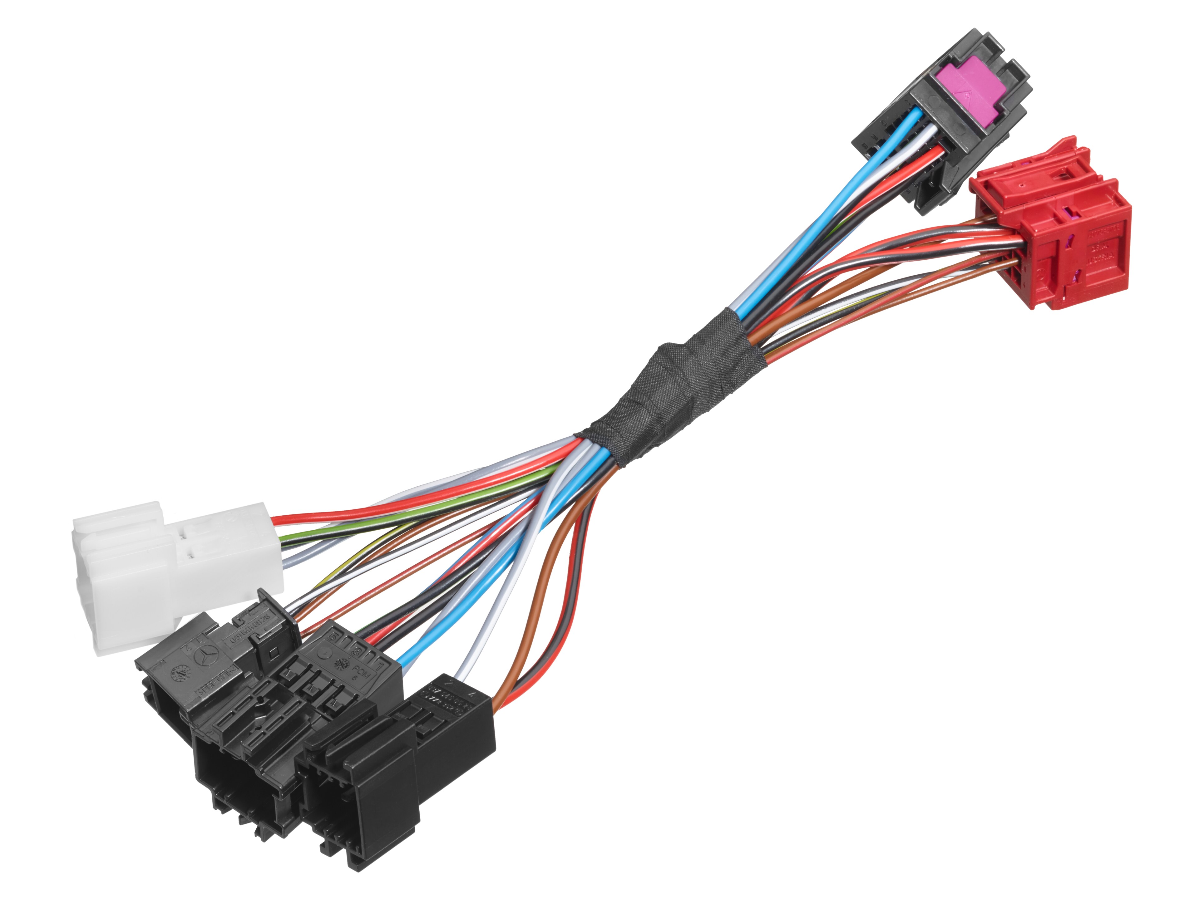 Set di componenti elettrici per dispositivo di traino, Fascio di cavi di adattamento, LED - colore nero