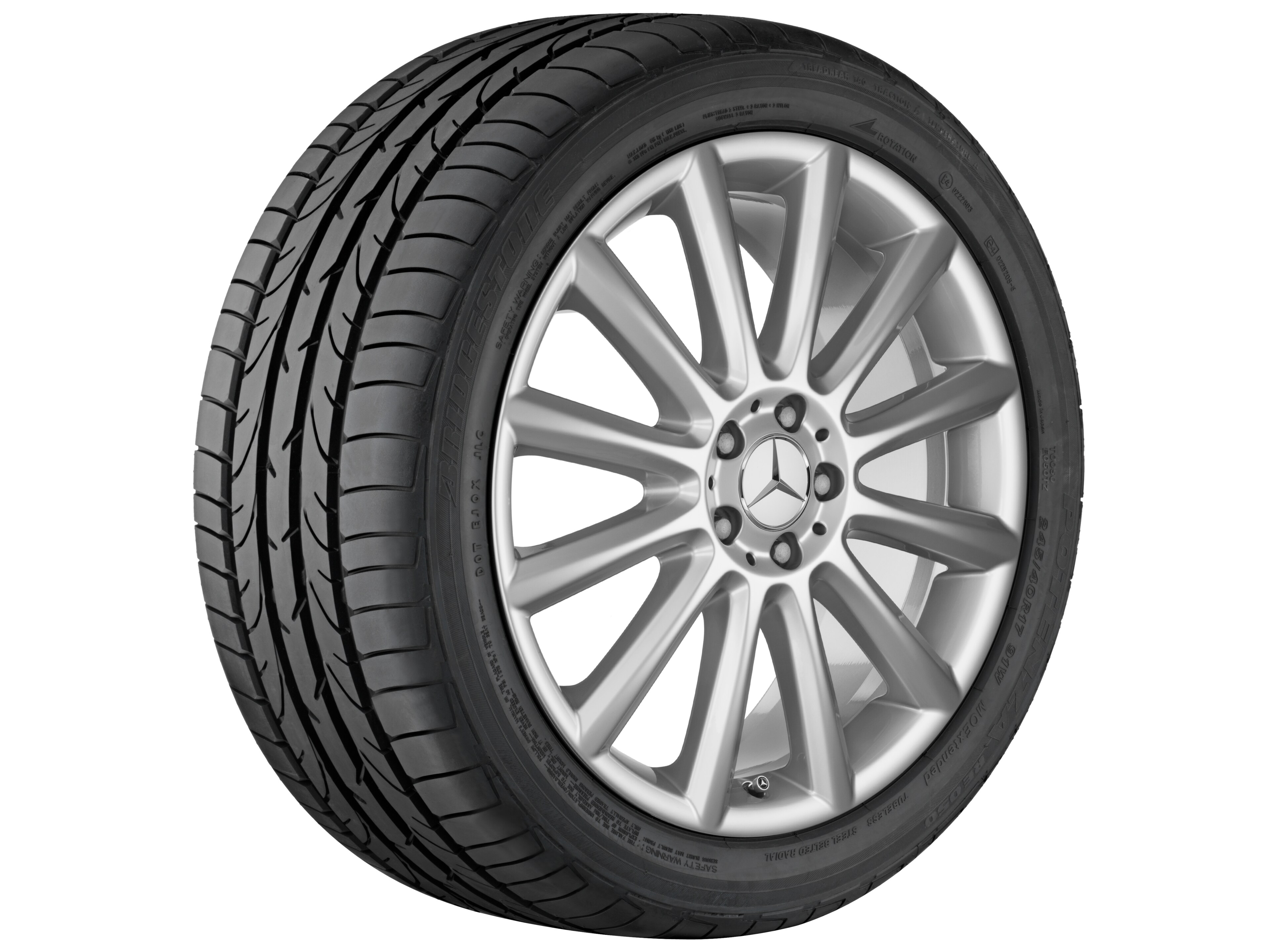 12-Speichen-Rad, 50,8 cm (20 Zoll) - 8,5 J x 20 ET 67, sterlingsilber