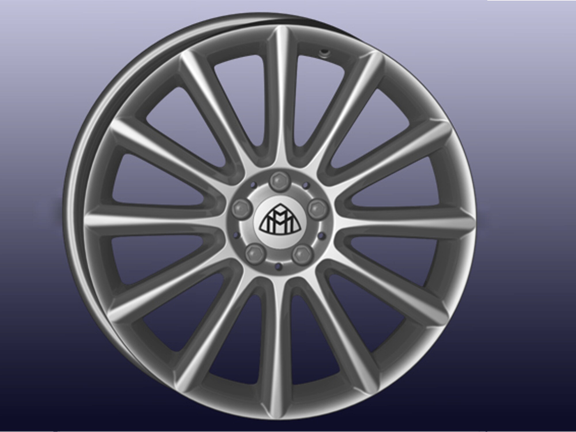 12-Speichen-Rad, 50,8 cm (20 Zoll) - 8,5 J x 20 ET 67, chromeshadow