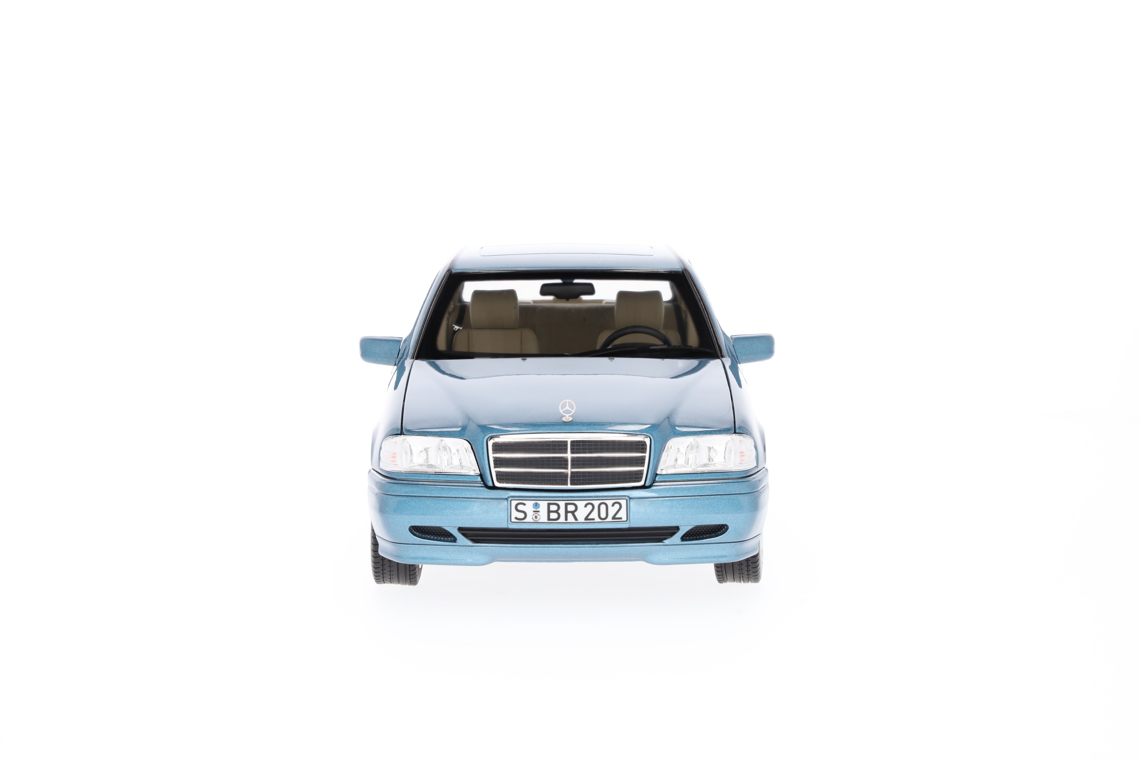 C 200 Berlina W 202 (1997-2001) - blu acquamarina, Norev, 1:18