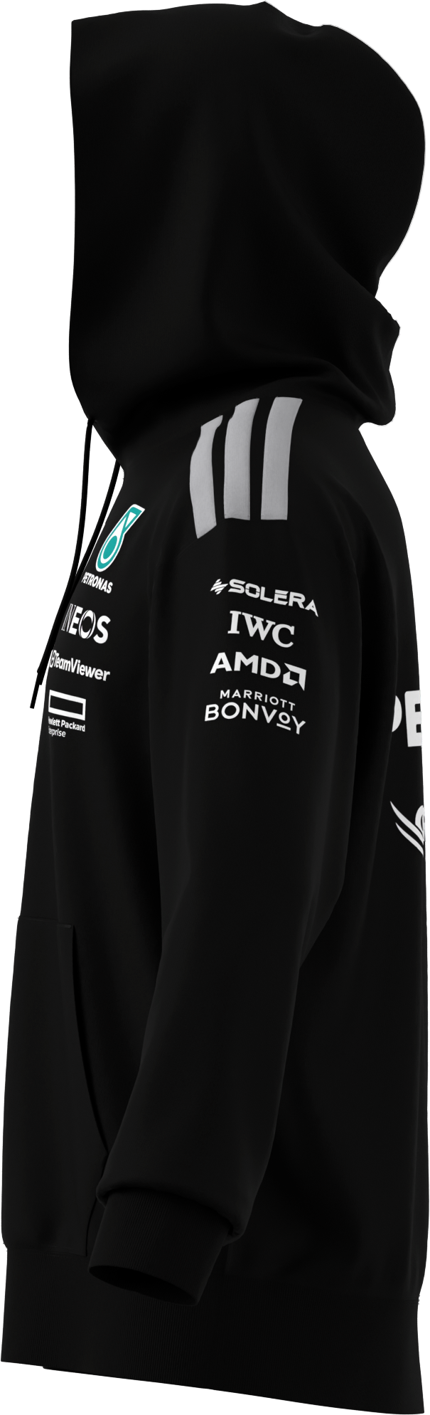 Felpa con cappuccio da uomo, Conducente, Mercedes-AMG F1 - colore nero, M