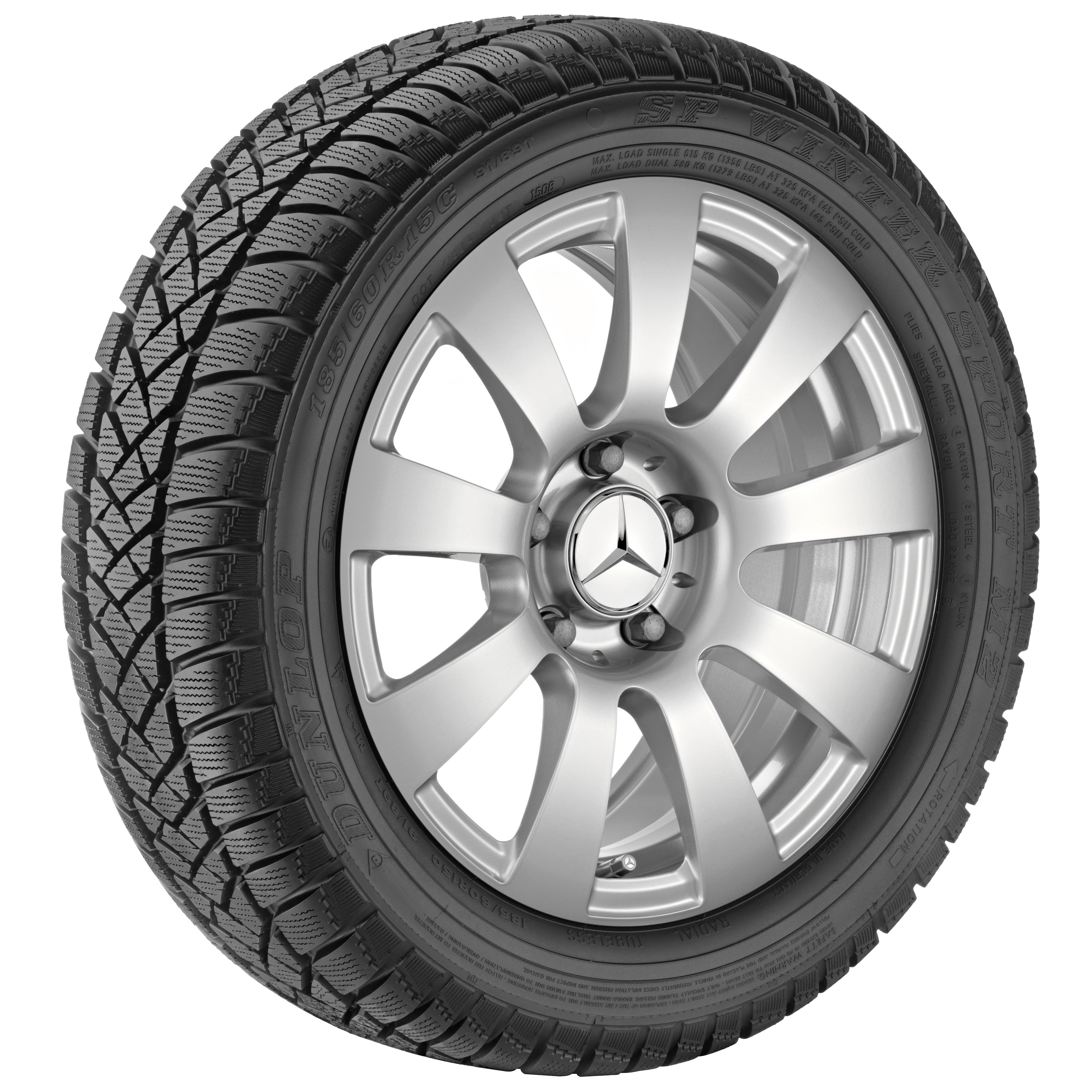 Cerchio a 9 razze - 205/55 R16 XL 94T, 7 J x 16 ET 38