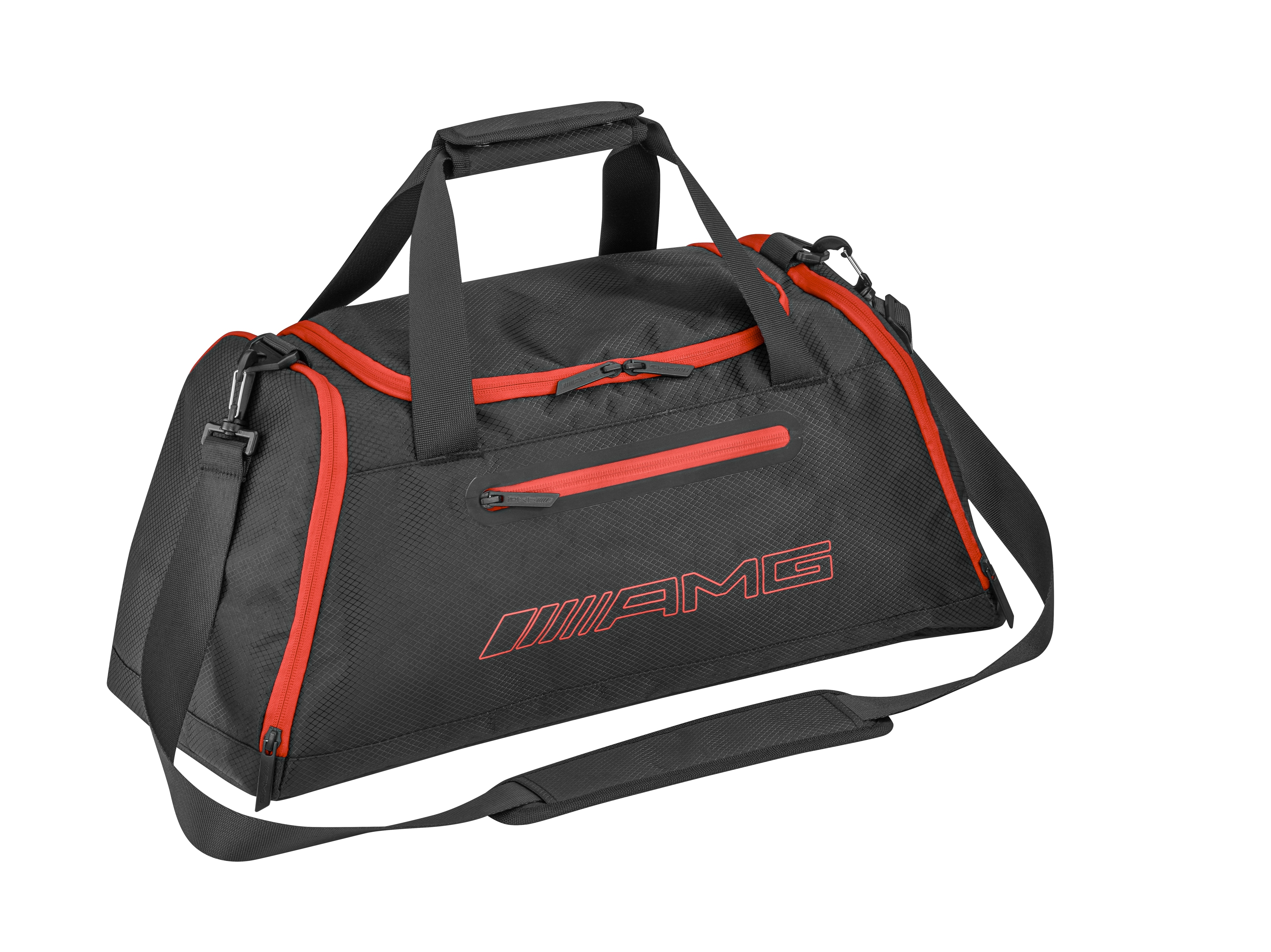 Borsone da sport AMG - colore nero / Rosso, Poliestere