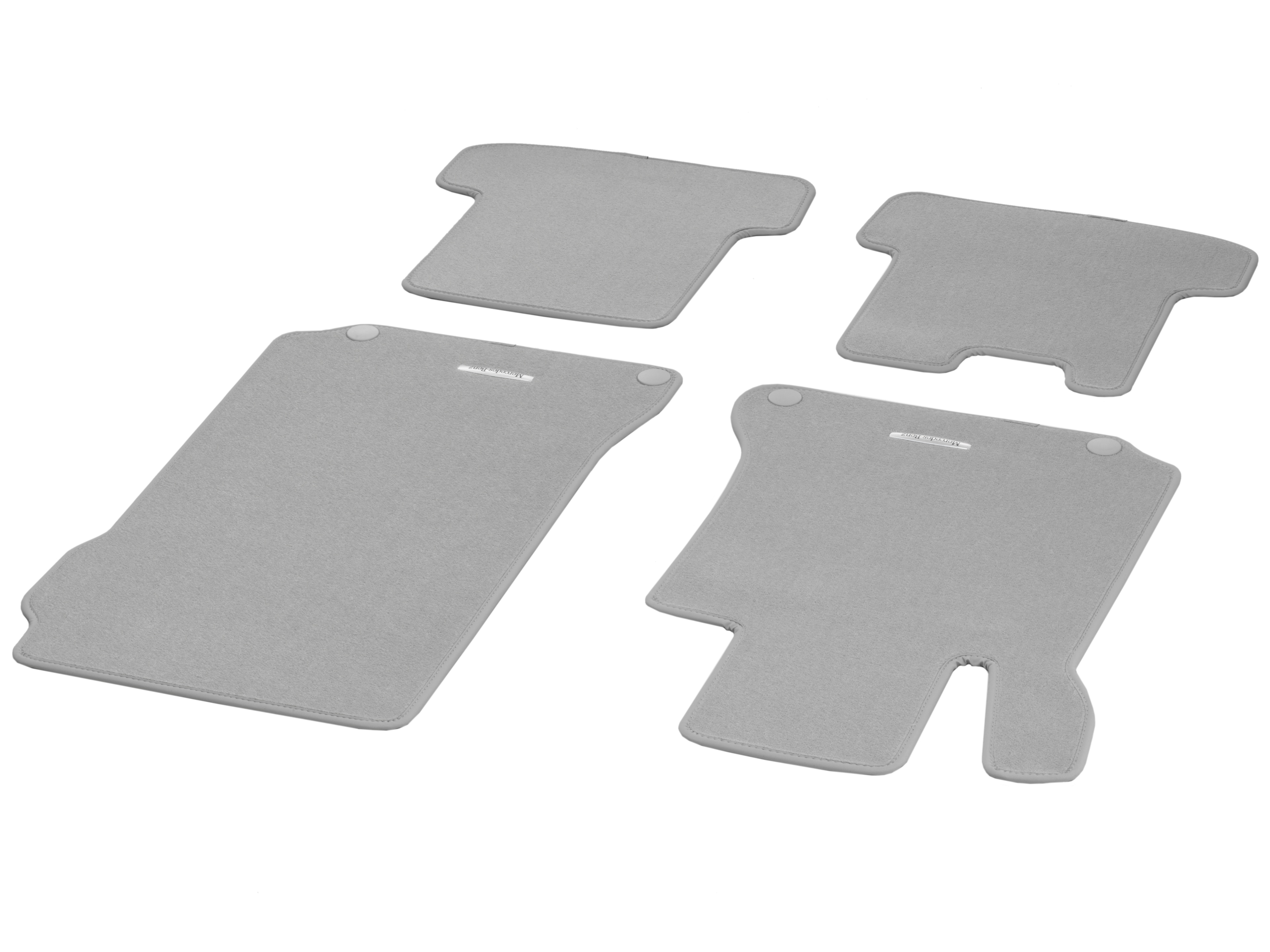 Tappetini in velours CLASSIC, Set, 4 pezzi - LL, grigio alpaca