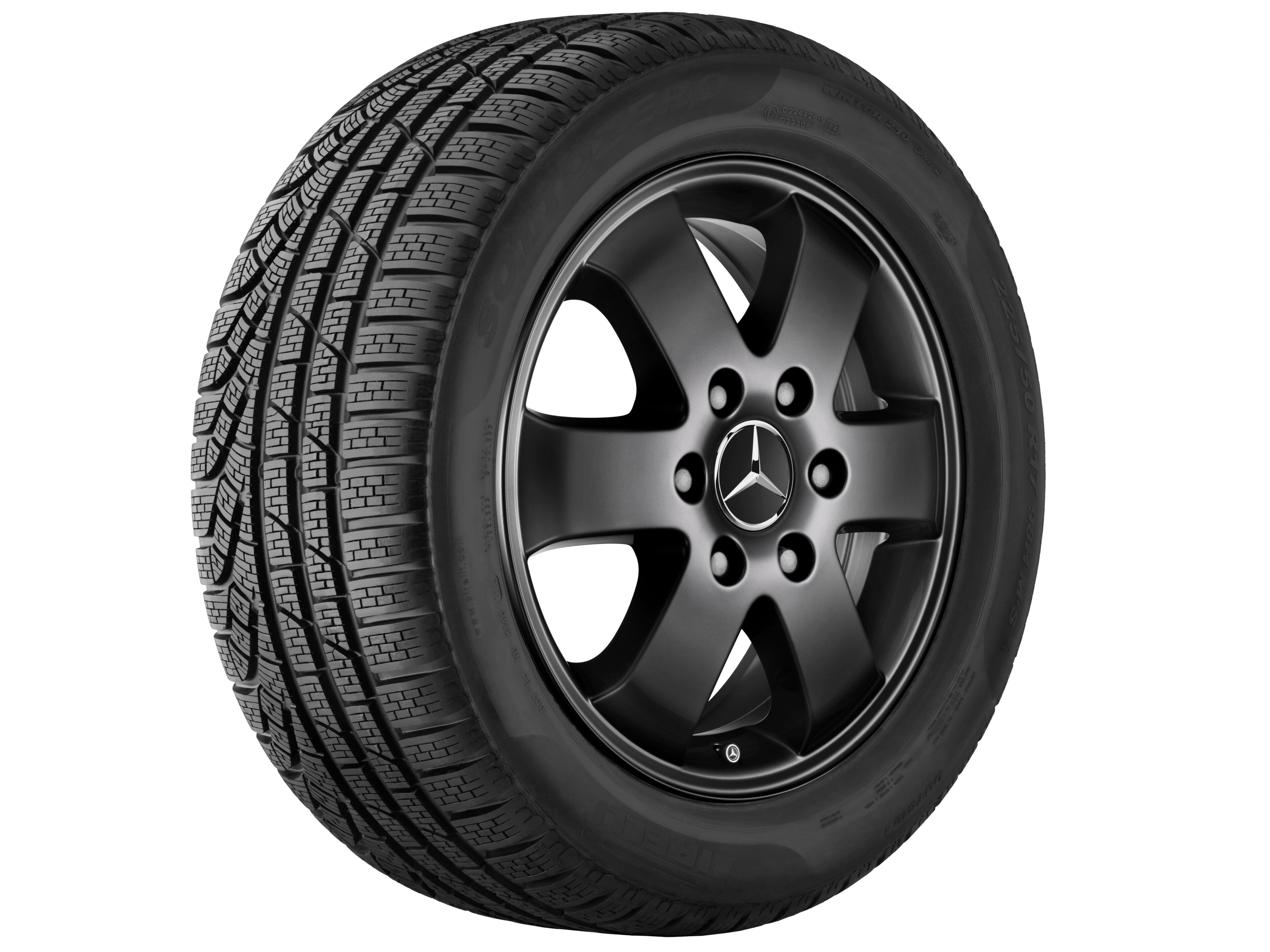 Cerchio a 6 razze, 40,6 cm (16 pollici) - 6,5 J x 16 ET 62, colore nero