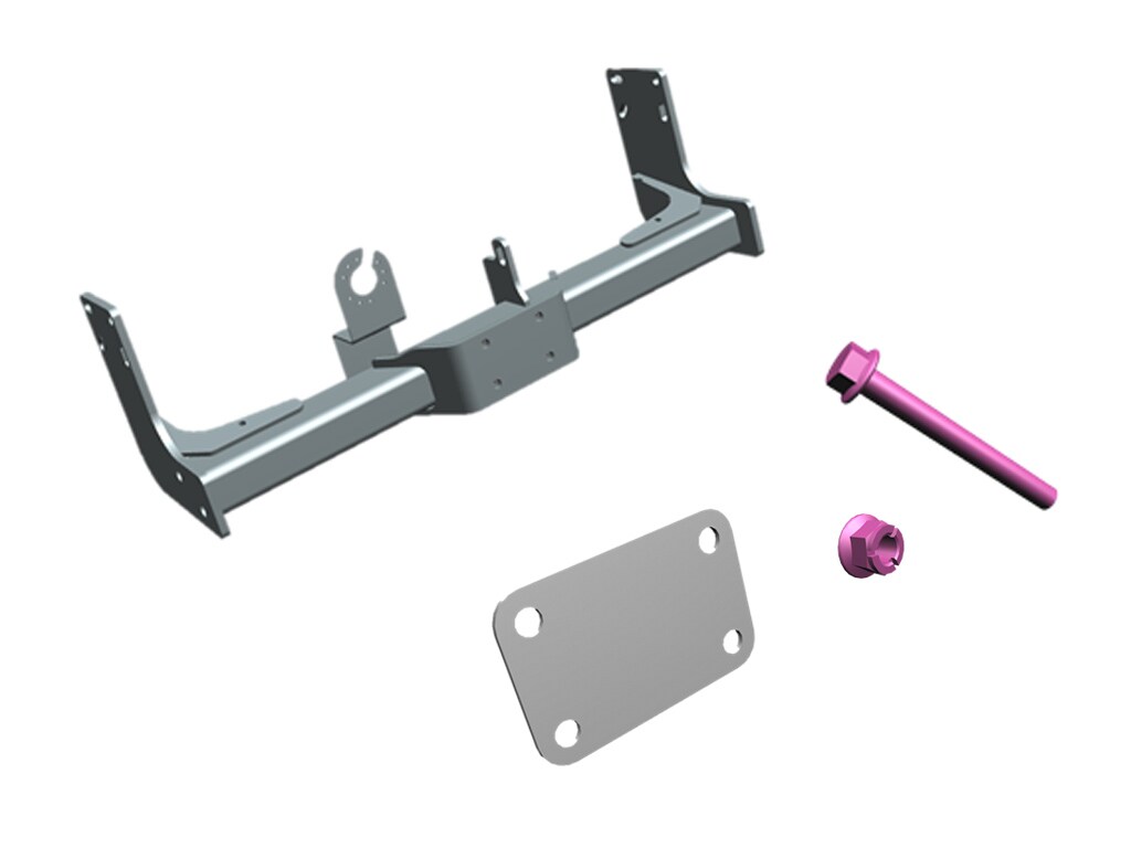 Dispositivo di traino, Traversa, per FHS/DOKA con passo A1-A3 come 3,0 t e 3,5 t con carico rimorchiabile di 2,0 t - acciaio, colore nero