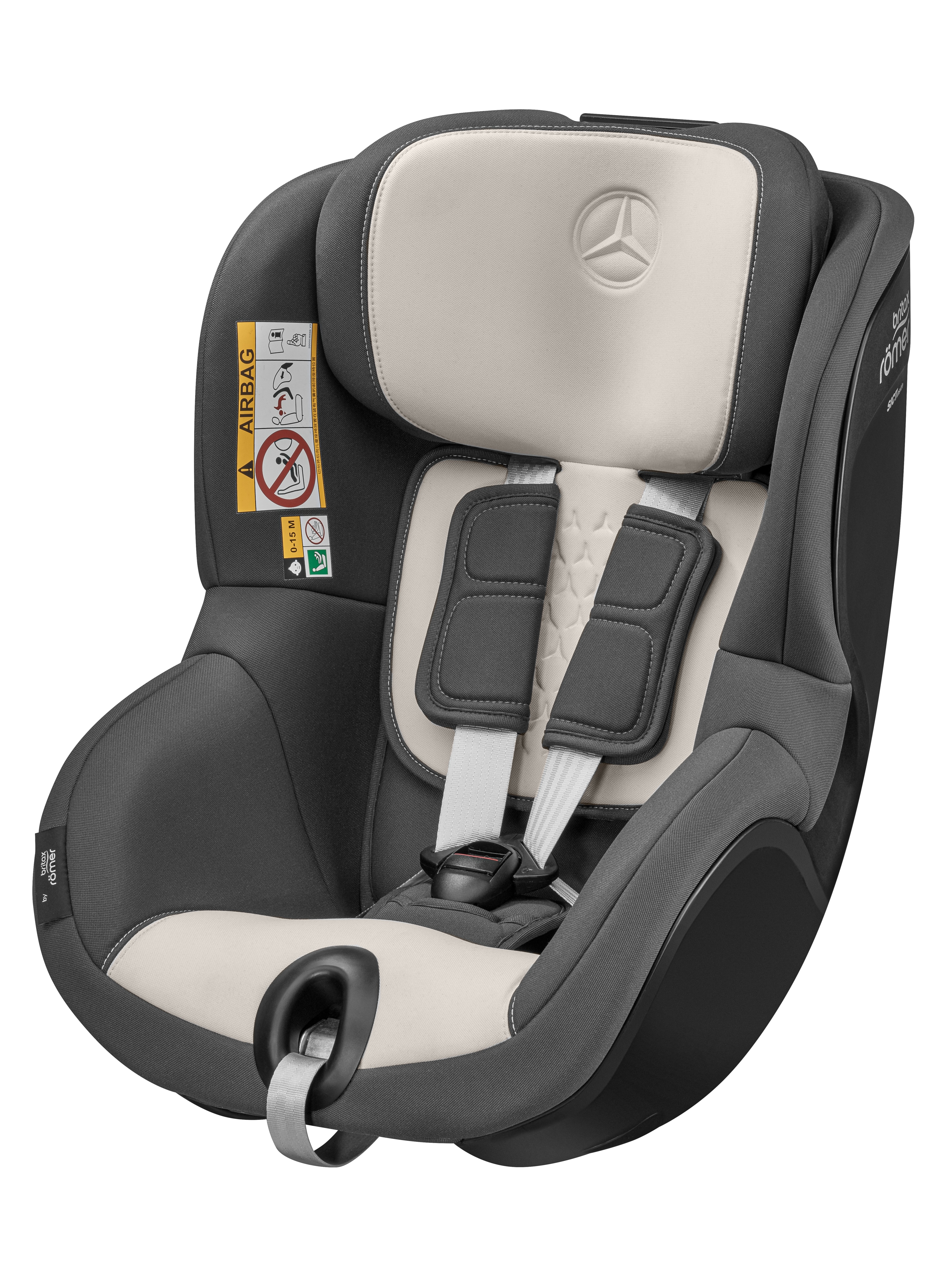 Seggiolino DUALFIX, 3 i-Size, ECE - Antracite / beige