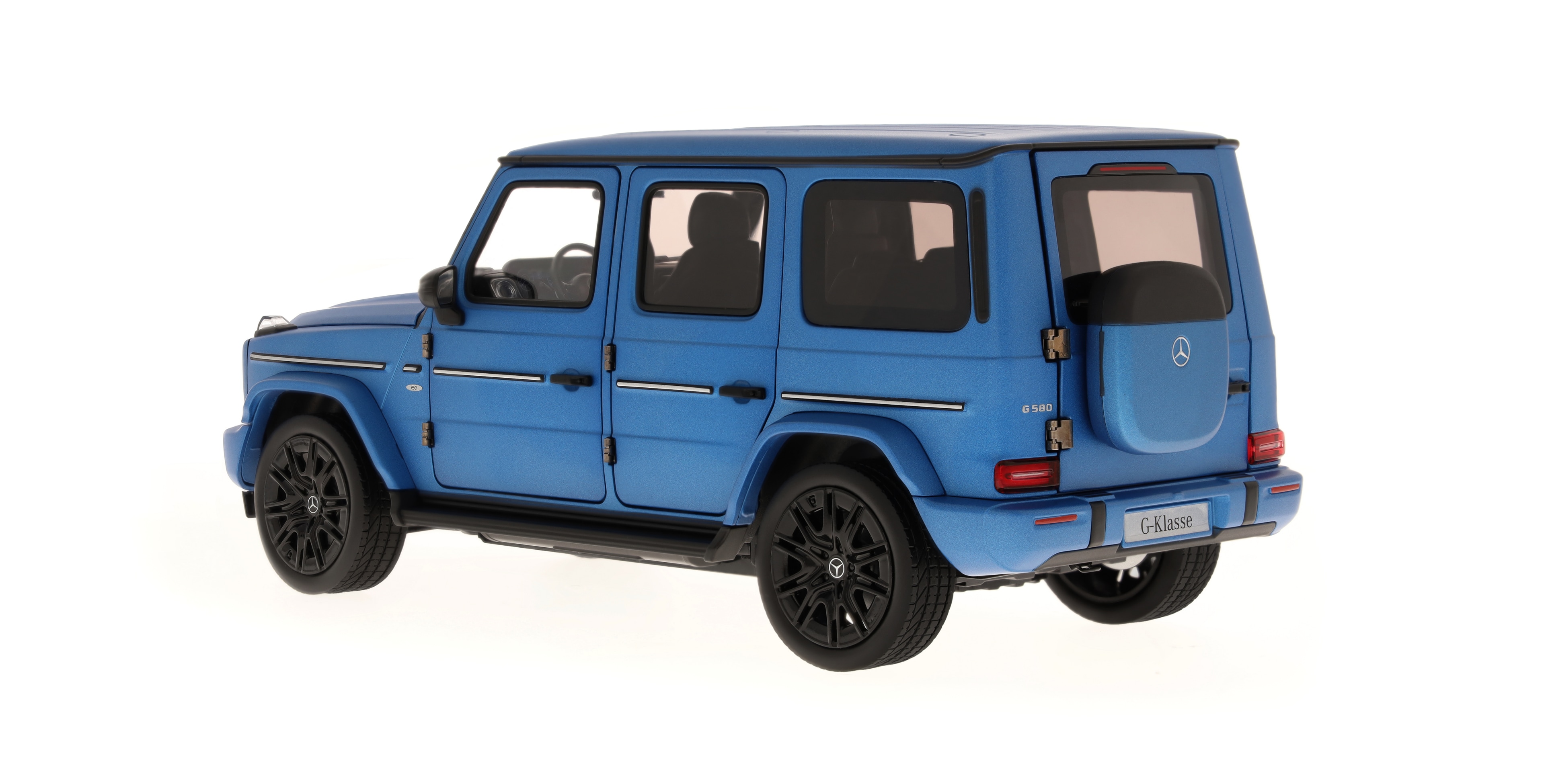 G 580 con tecnologia EQ, Fuoristrada, AMG Line, N465 - blu mare del Sud magno MANUFAKTUR, Norev, 1:18