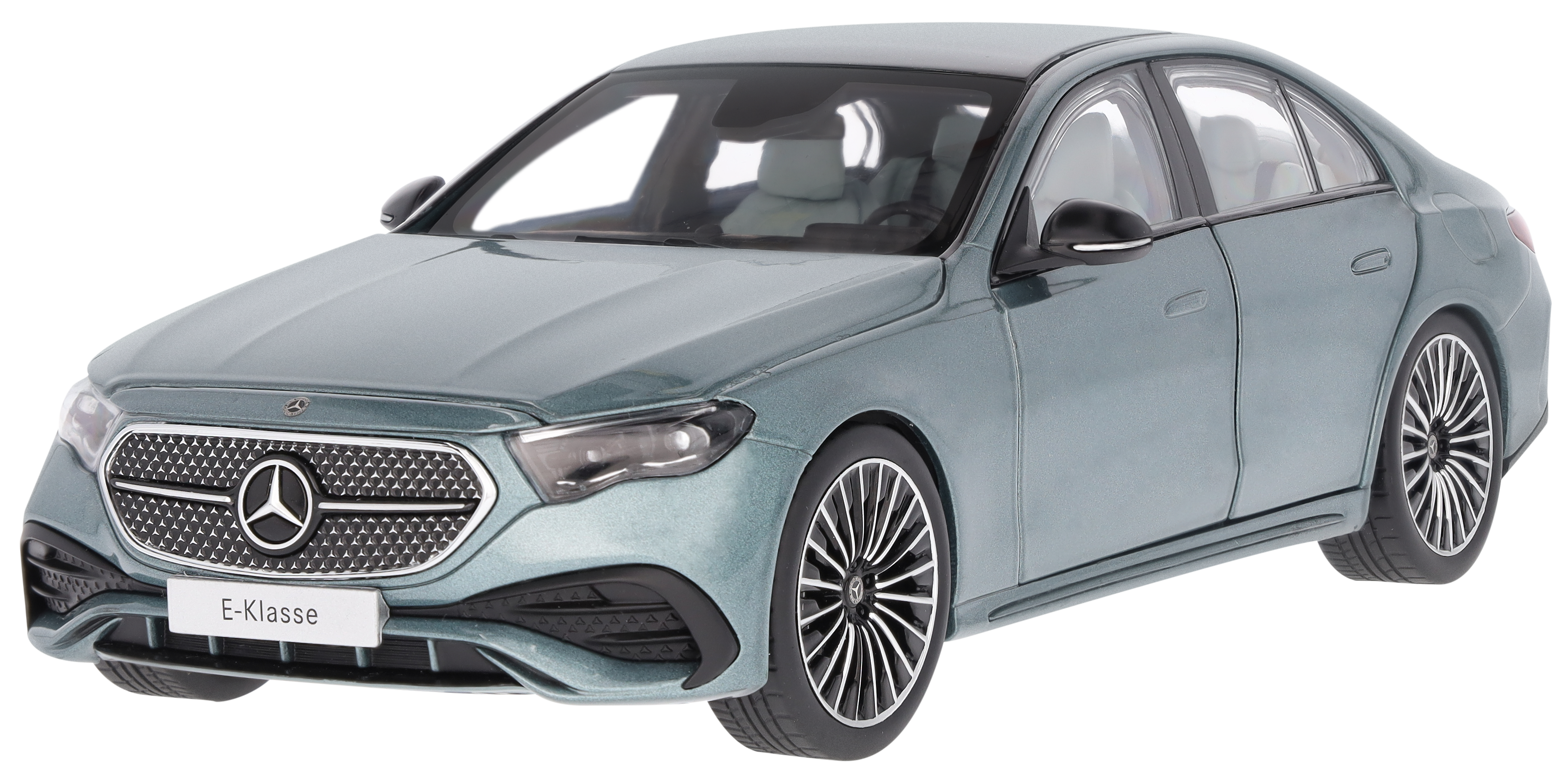 Classe E, Berlina, AMG Line, W214 - argento vergine, iScale, 1:18