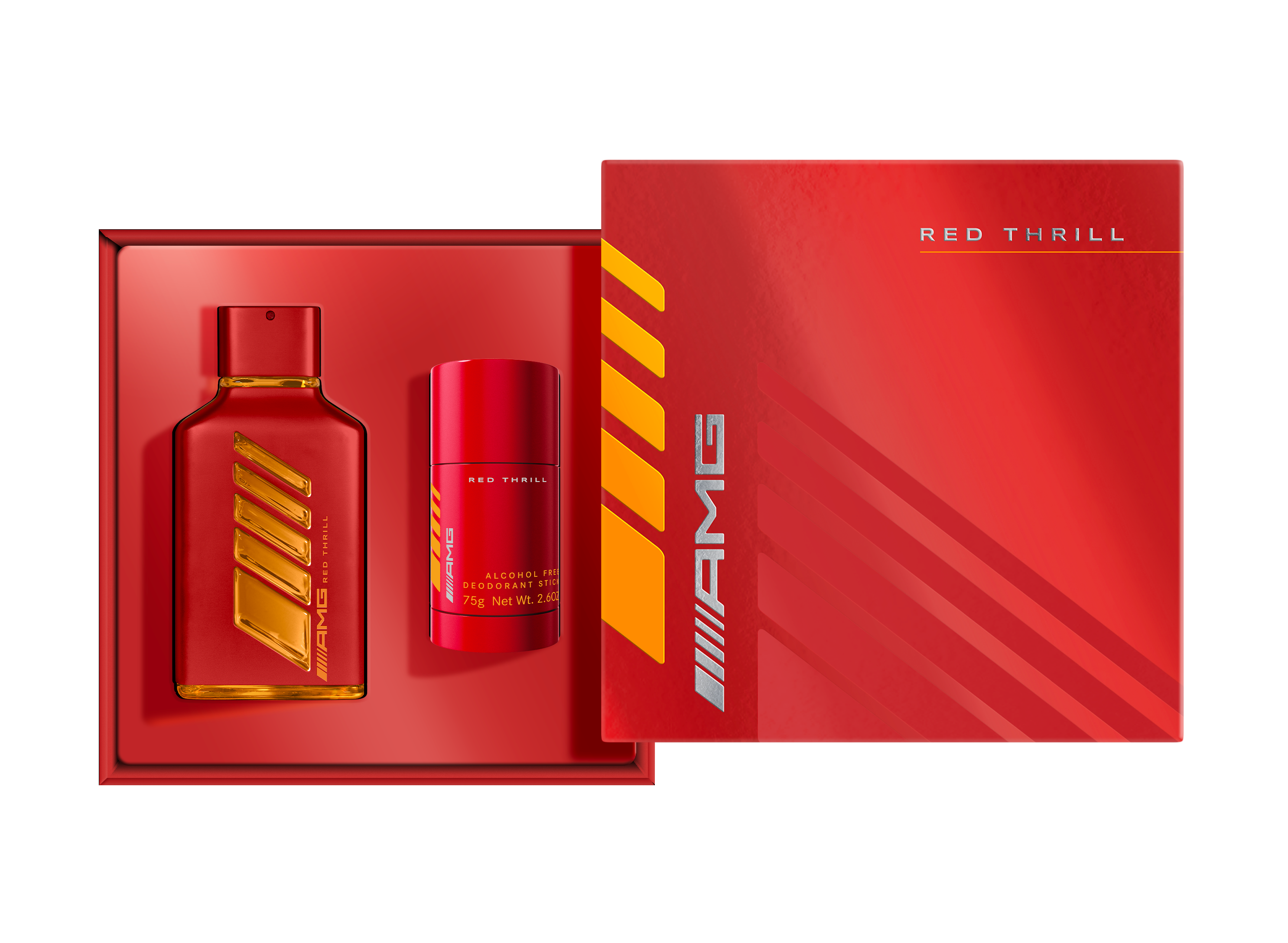 Set regalo AMG Red Thrill, EdP - per uomo, INCC, 100 ml