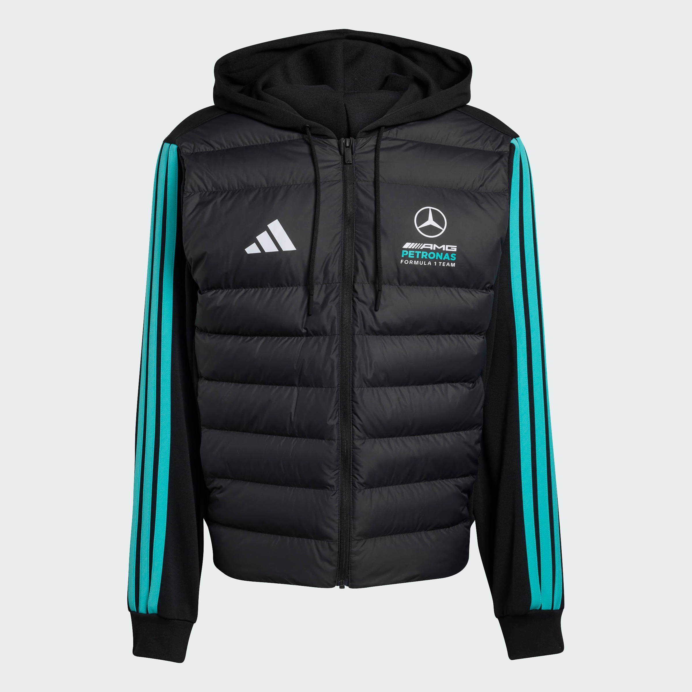 Giacca ibrida da uomo, Mercedes-AMG F1 - colore nero, XL