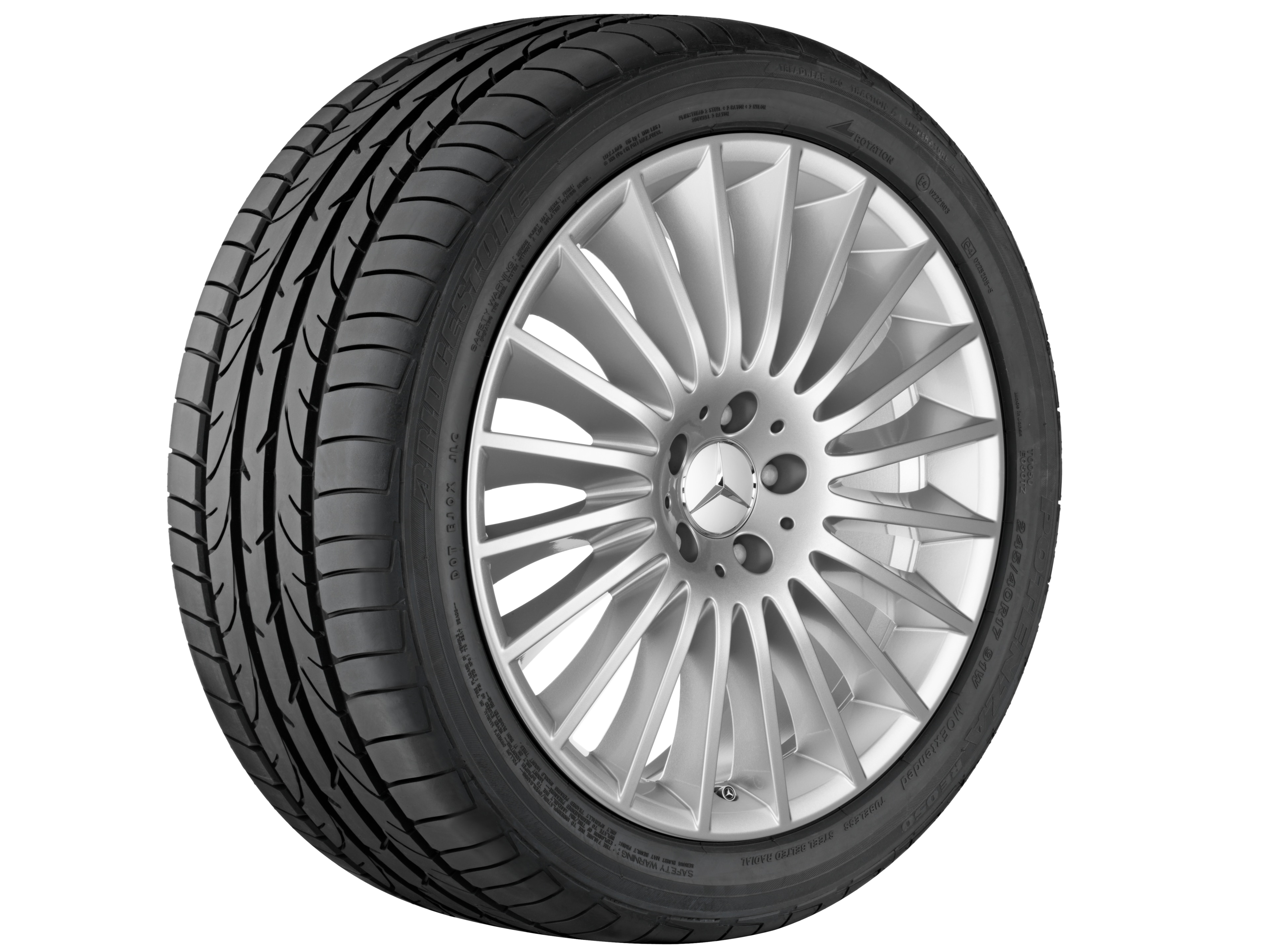 Vielspeichen-Rad - 245/45 R19 XL 102T, 8,5 J x 19 ET 36