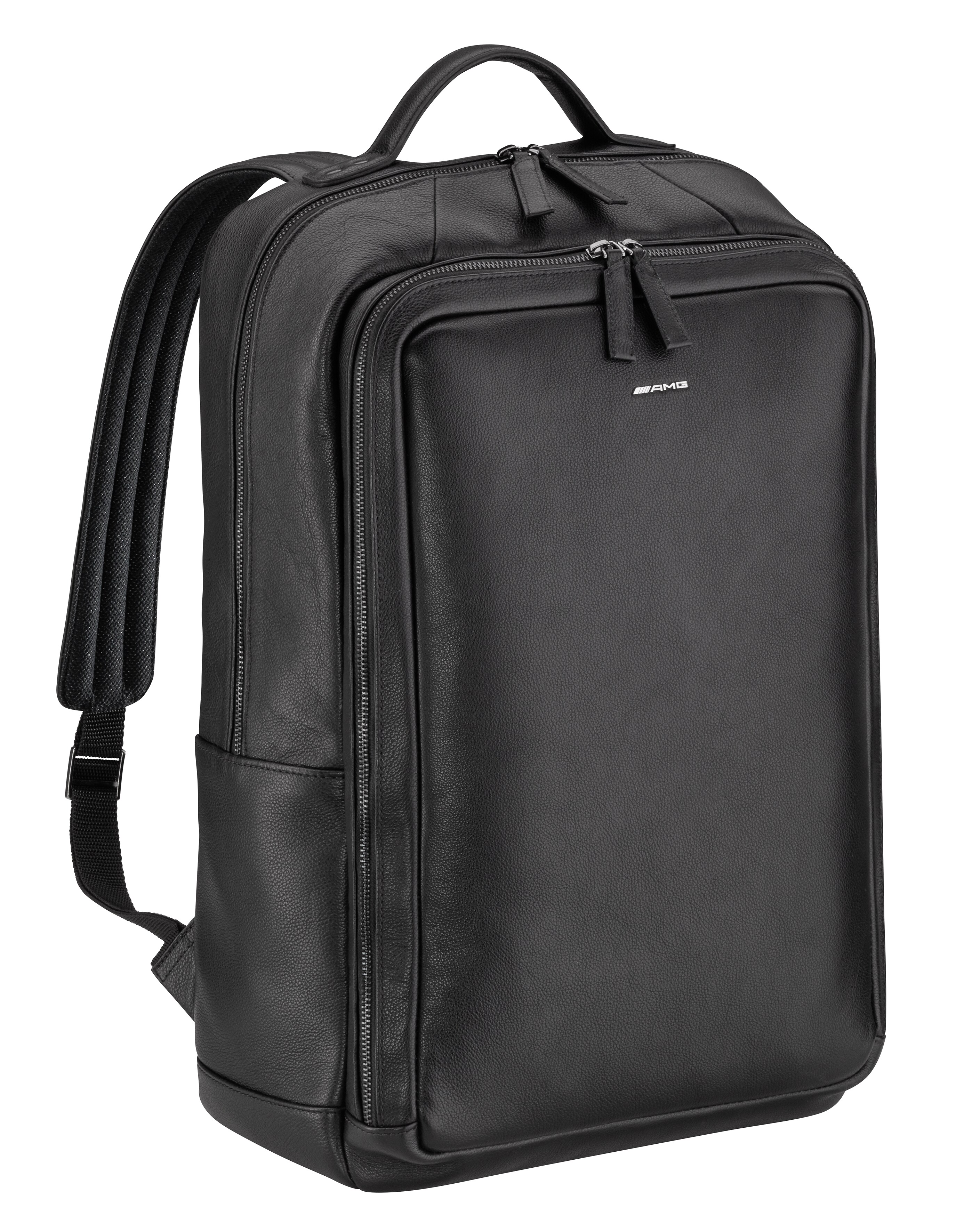 Zaino AMG - colore nero, Pelle di vitello / Poliestere