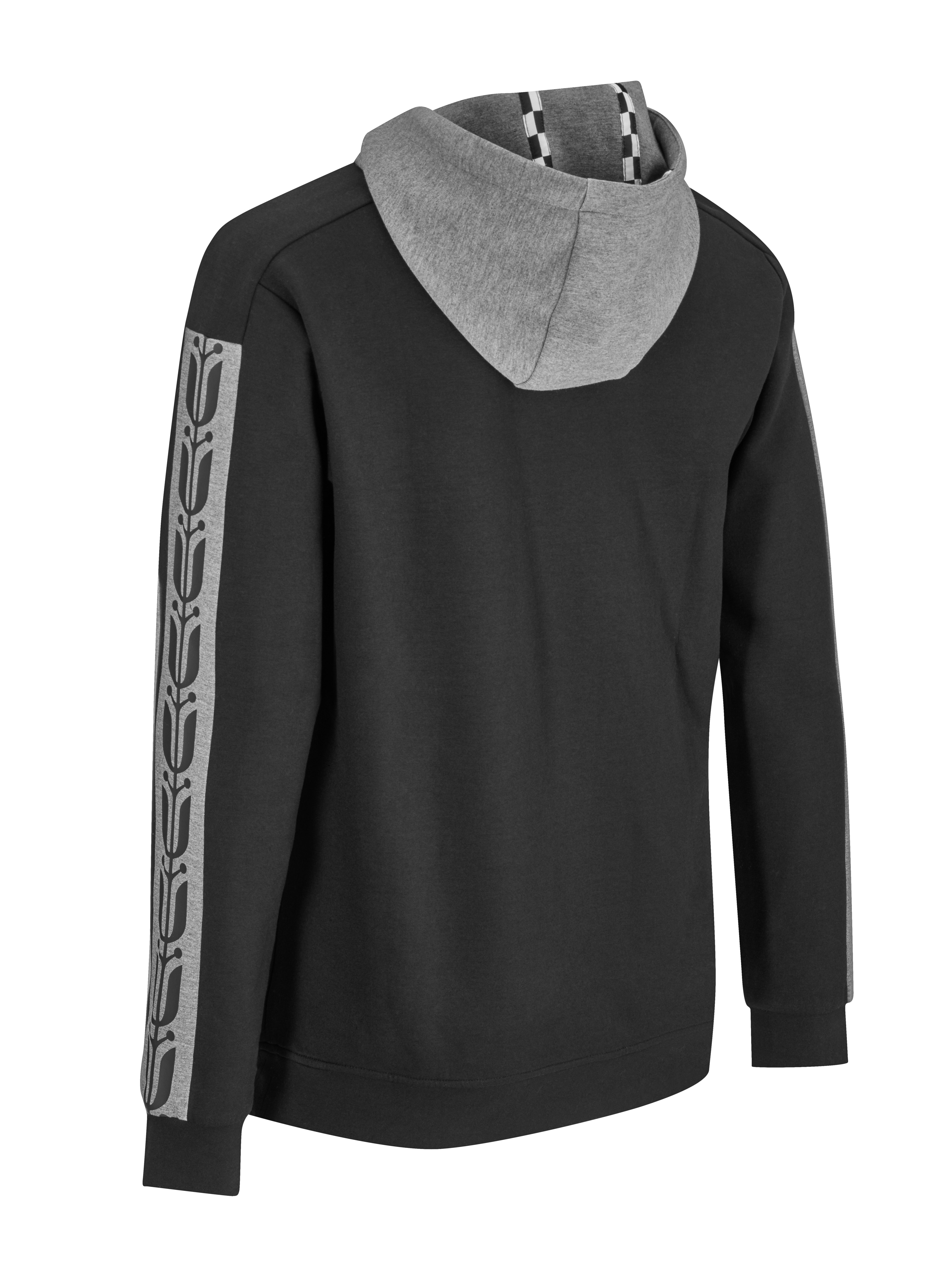 Felpa con cappuccio - colore nero, S