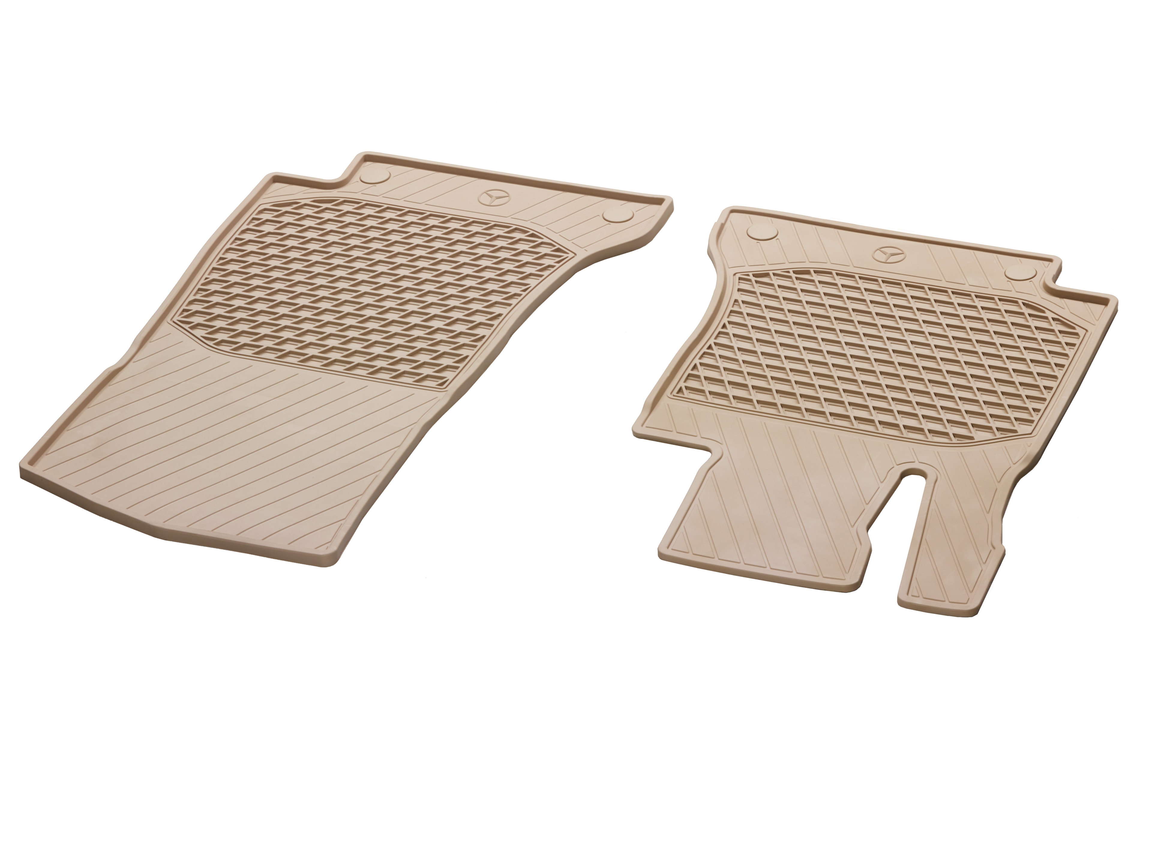 Tappetini in gomma CLASSIC, Tappetino lato guida/lato passeggero anteriore, 2 pezzi - LL, Beige seta