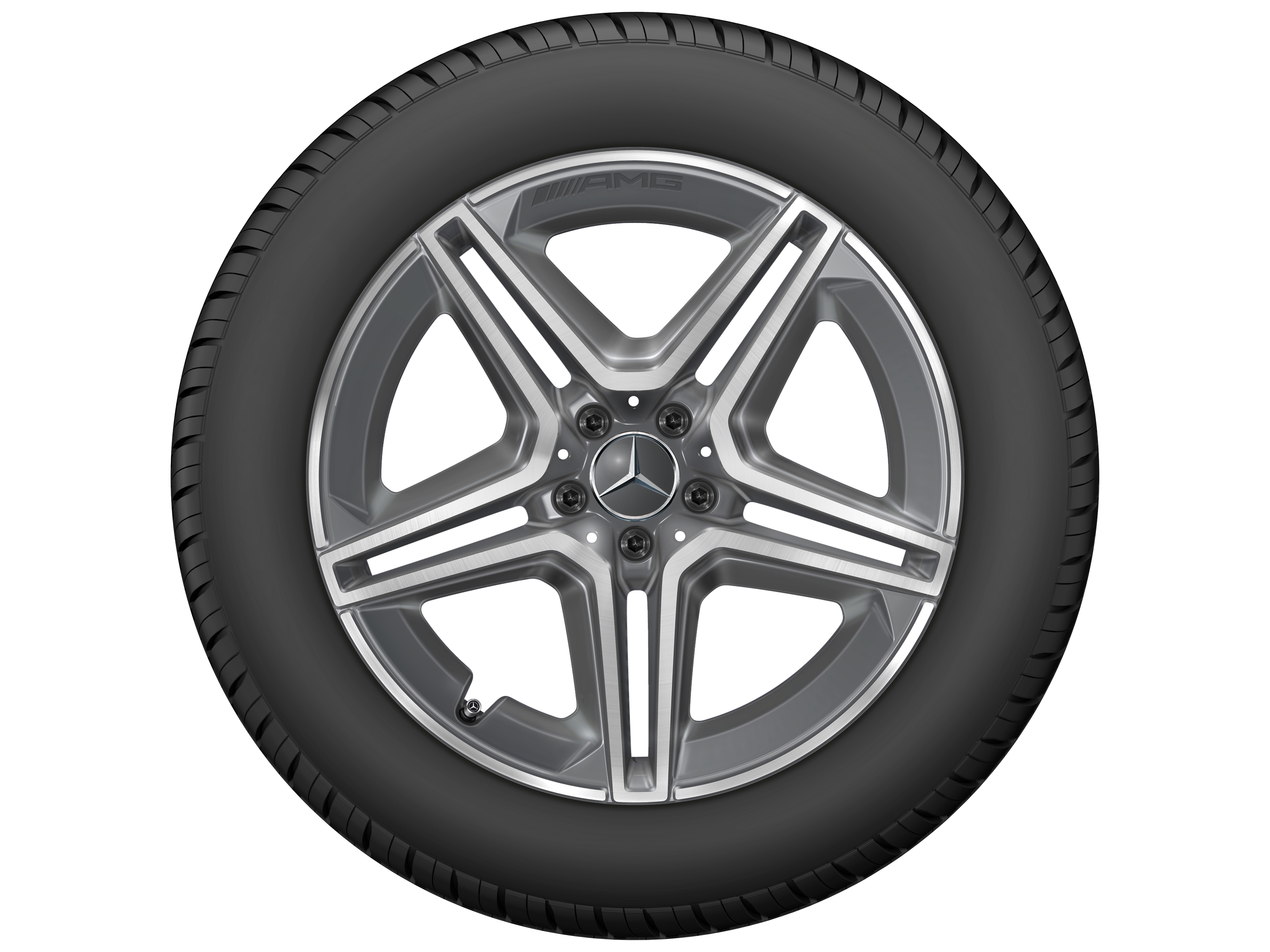 AMG 5-Doppelspeichen-Rad, 50,8 cm (20 Zoll) - 9 J x 20 ET 44, tremolit-metallic, glanzgedreht