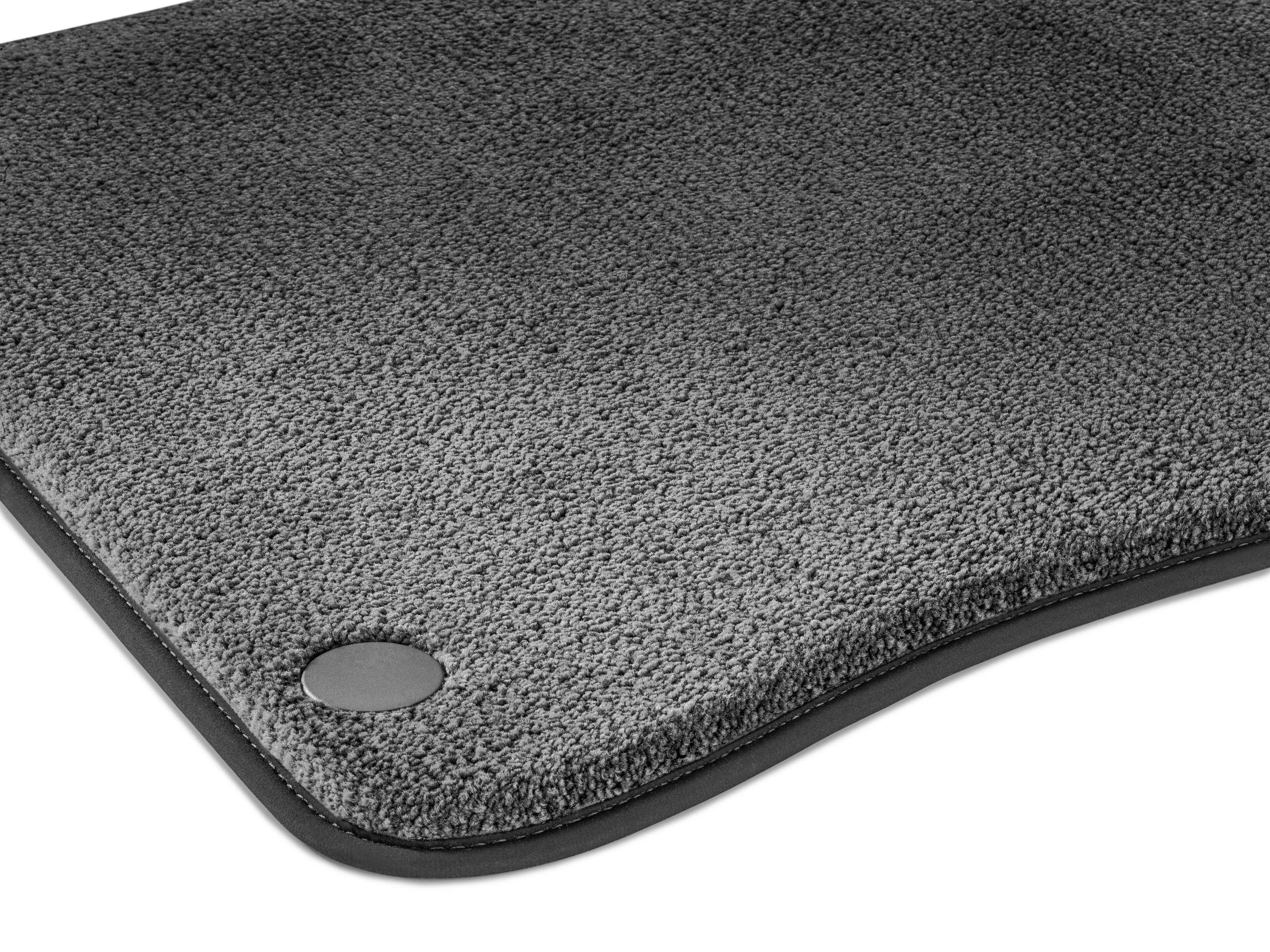 Tappetini in velours EXCLUSIVE, Vano posteriore con tappetino per tunnel, 3 pezzi, con cod. 864 - LL/RL, grigio lava