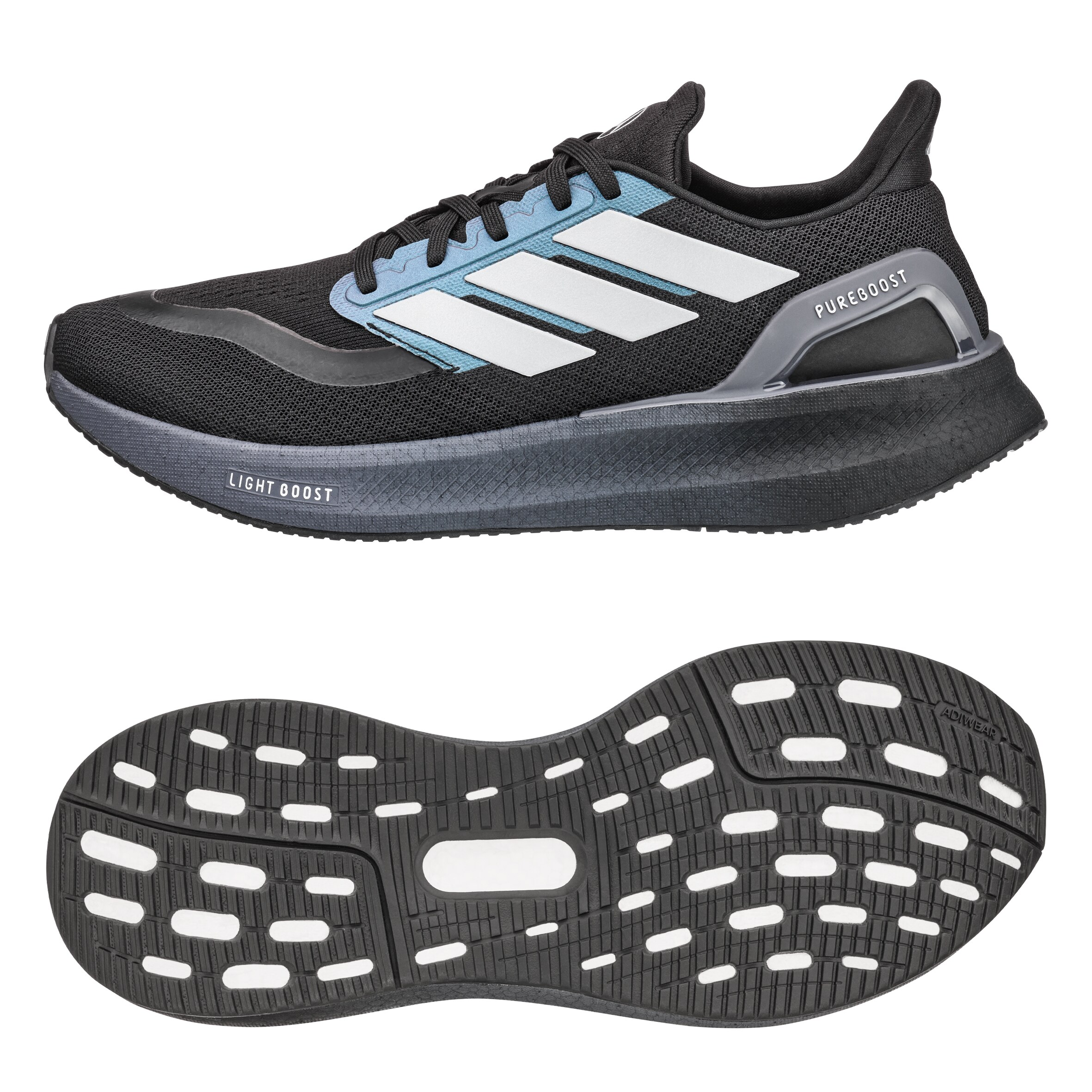 Scarpe da corsa, Pureboost 5 - colore nero / grigio scuro, 6,5, adidas
