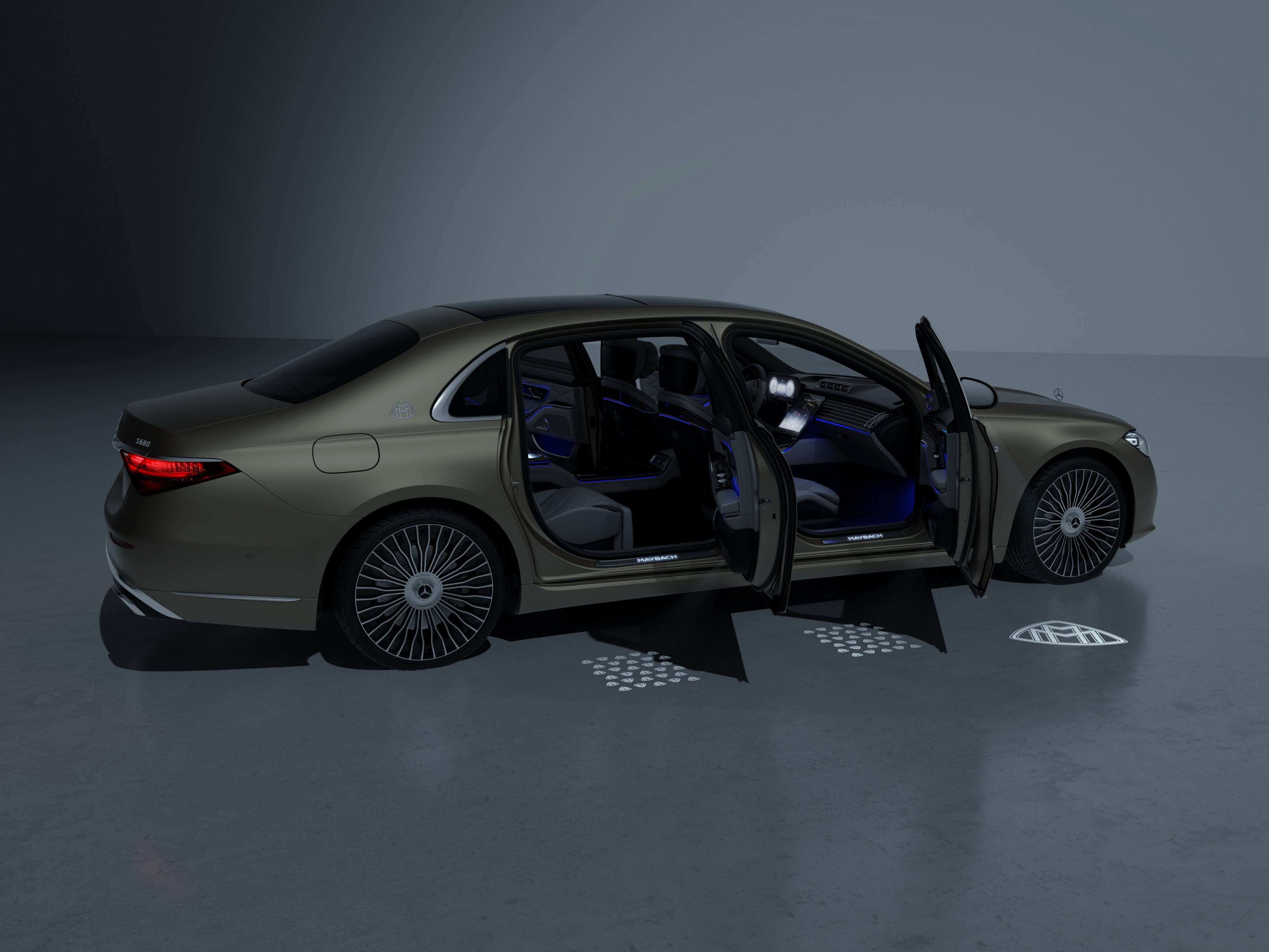 Proiettore LCD, con pattern Mercedes-Maybach animato - 1 set