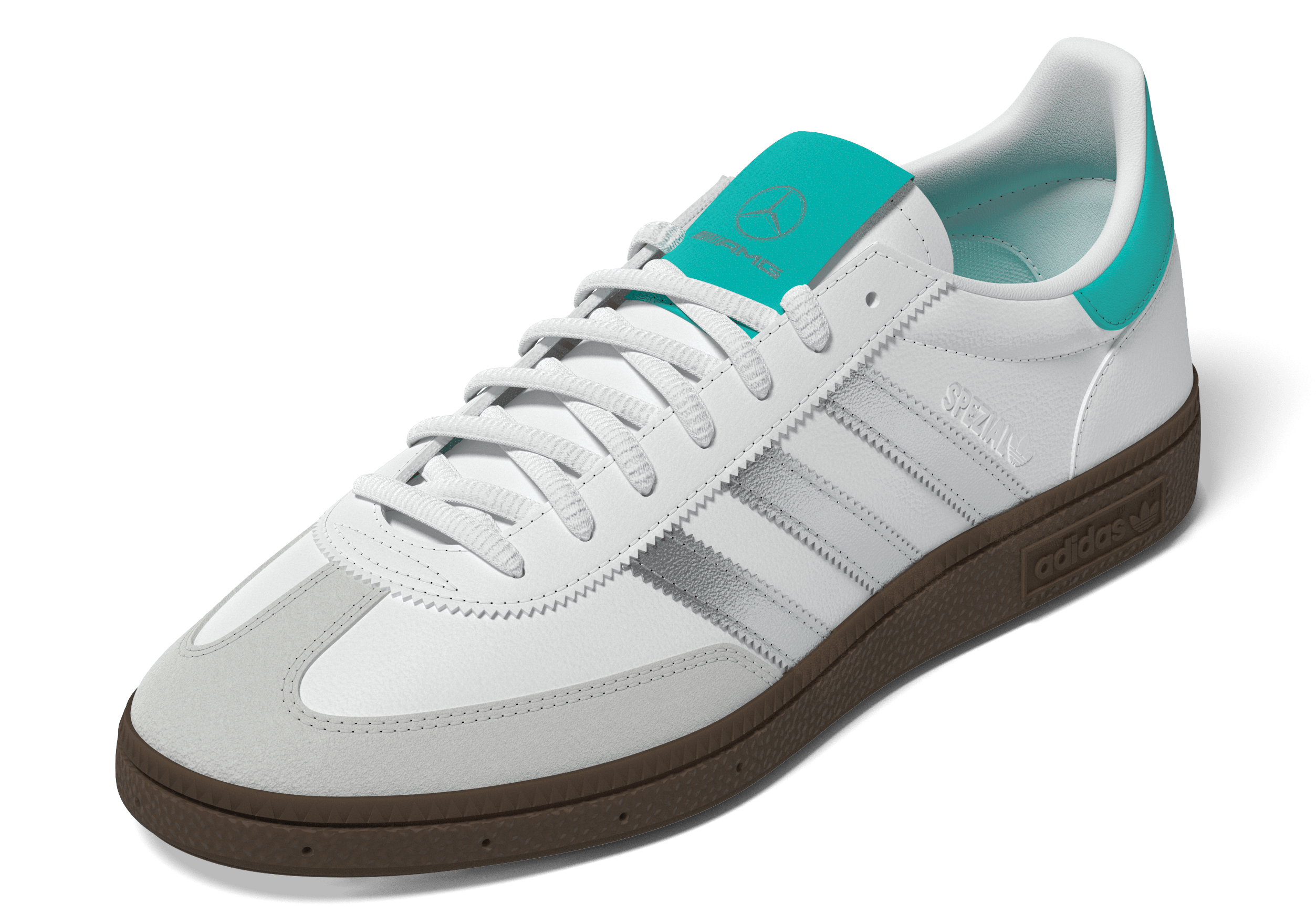 Sneakers, Handball Spezial, Mercedes-AMG F1 - Colore bianco / argento, 9, adidas