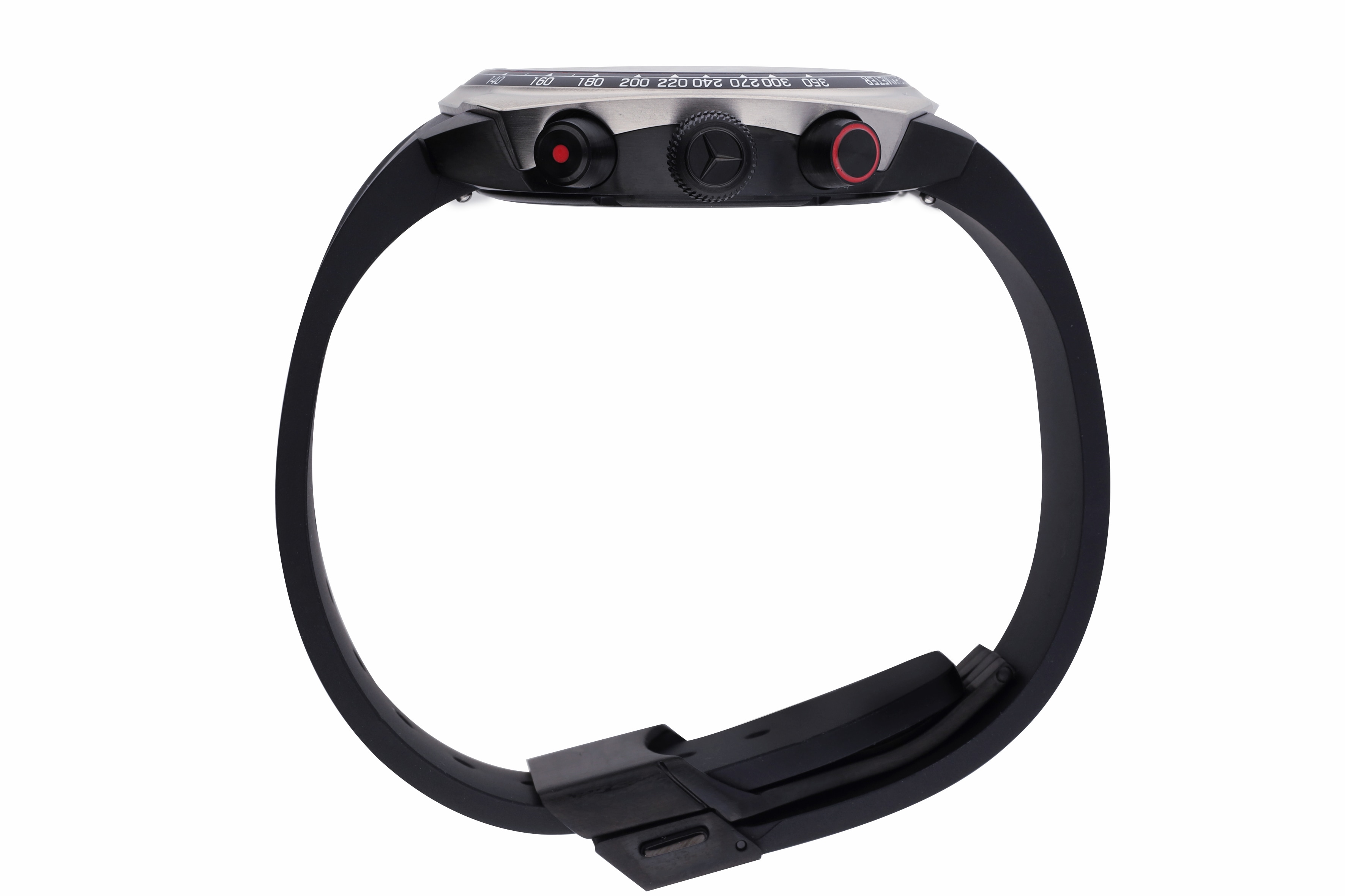 Orologio da polso, Uomo, AMG, Cronografo Essentials - colore nero / Antracite / Rosso, acciaio inox / titanio / caucciù