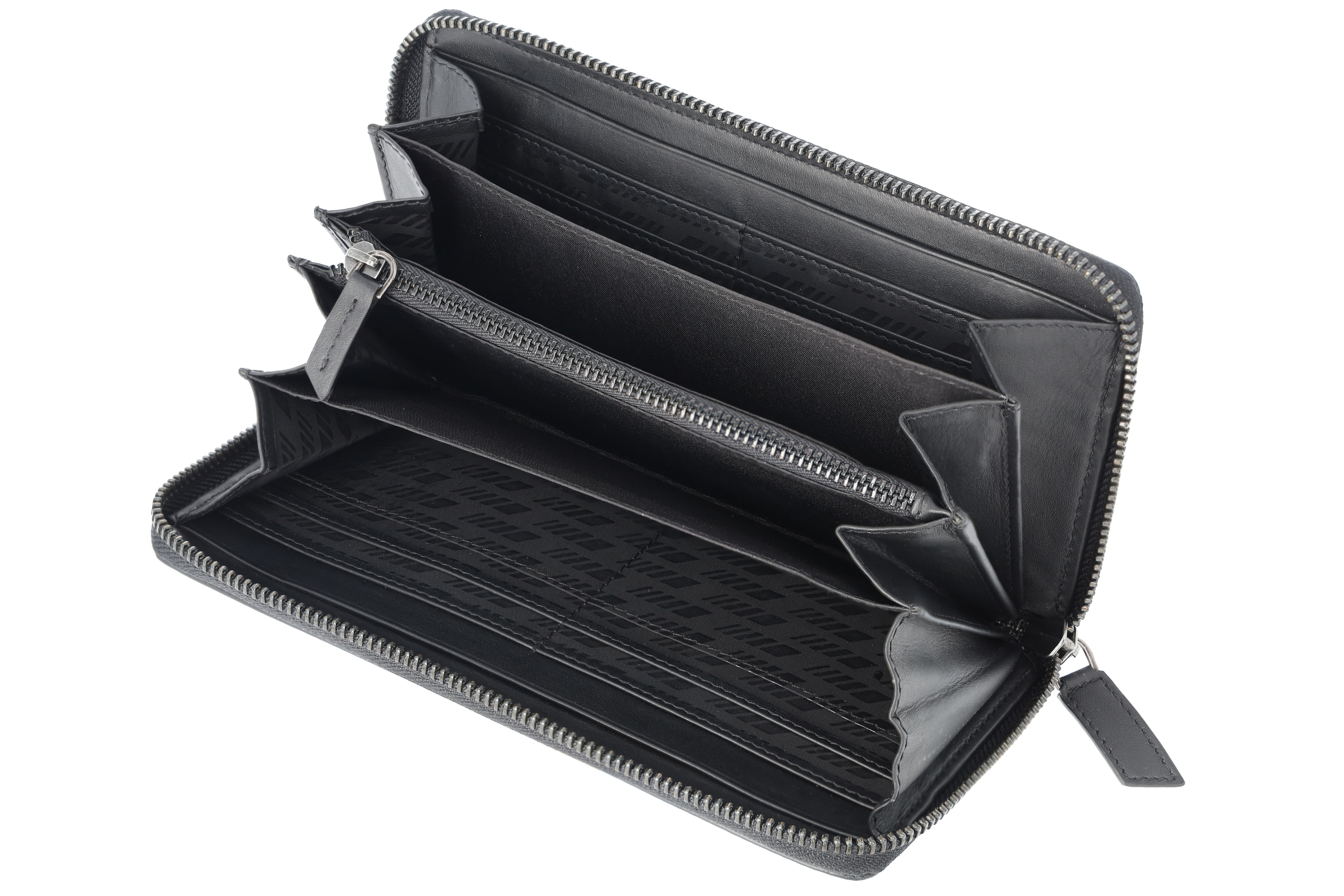 Portafoglio AMG da donna - colore nero, Pelle di vitello / Poliestere