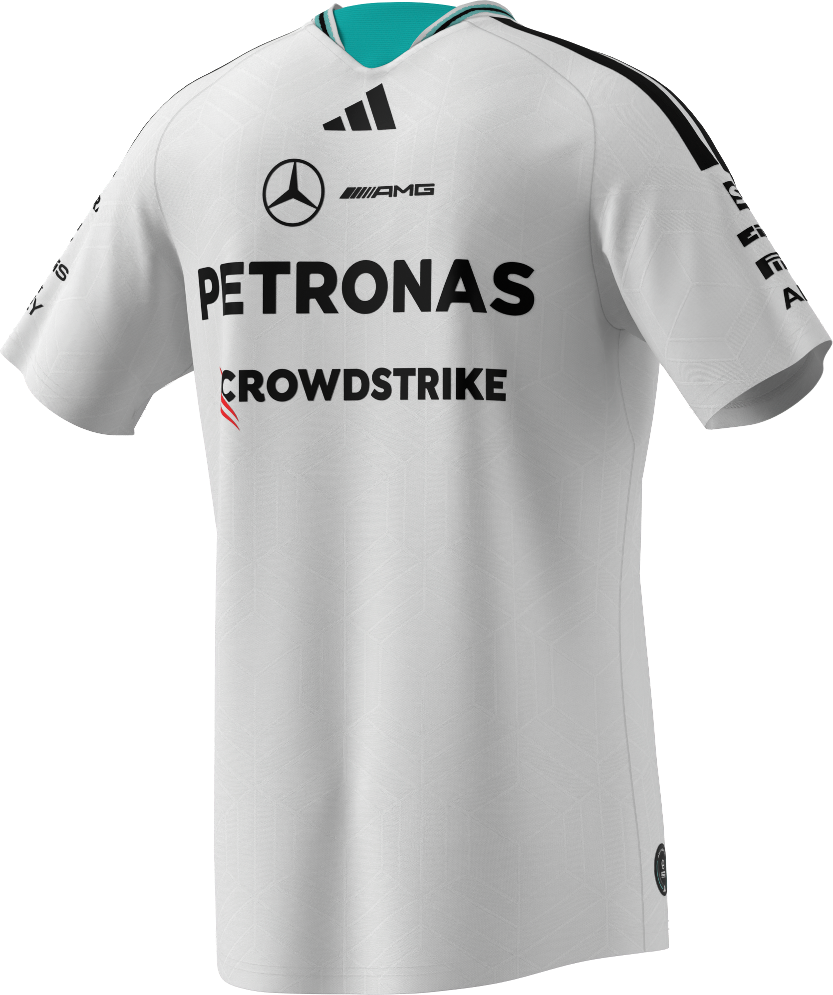 T-Shirt Herren, Fahrer Authentic, Mercedes-AMG F1 - weiß, L