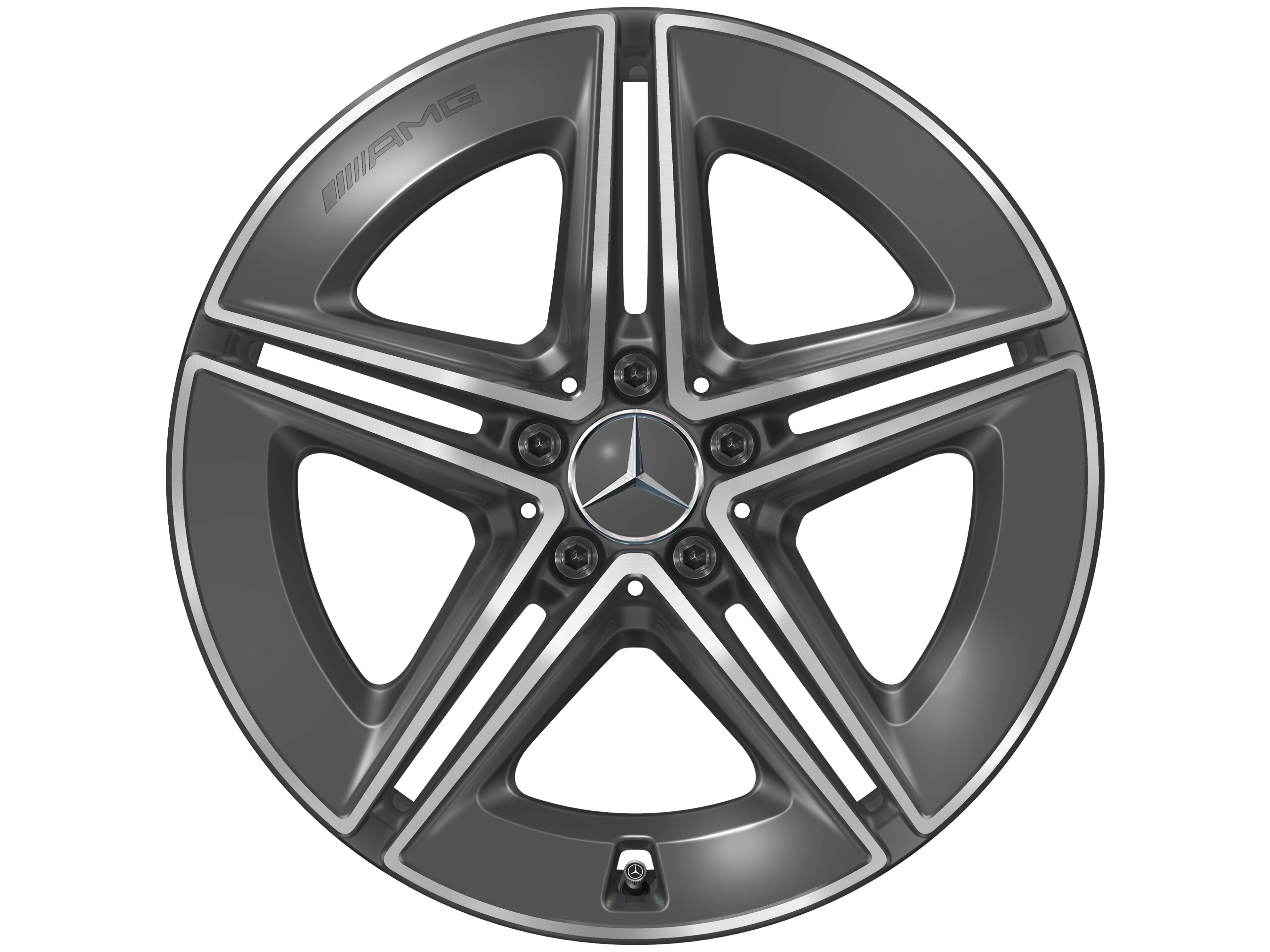 Jante AMG à 5 doubles branches, 48,3 cm (19 pouces) - 8 J x 19 ET 21,5, gris tantale, finition brillante