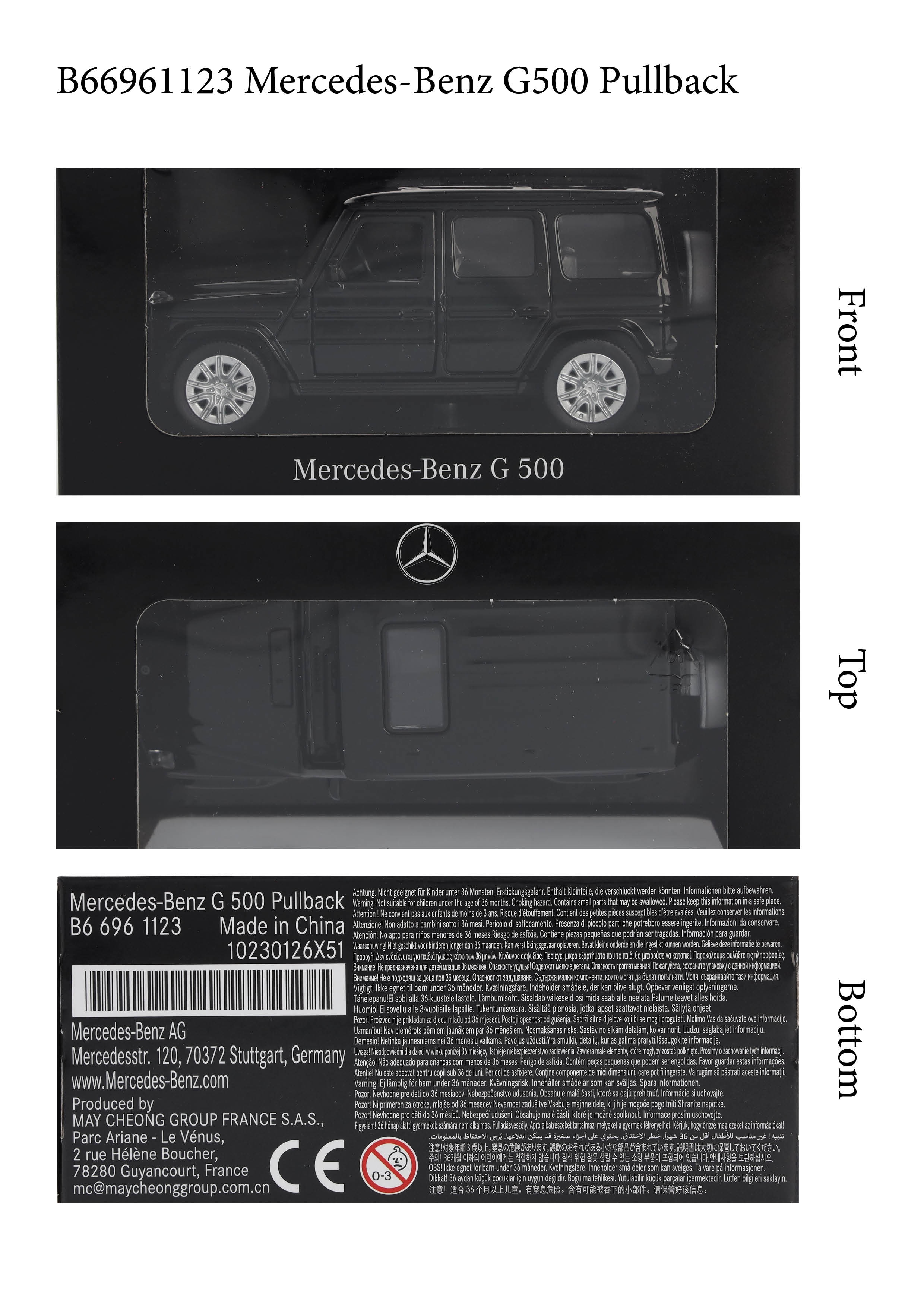 G-Class, Fuoristrada, W465, Pullback - Nero ossidiana., Heinrich Bauer, 1:43