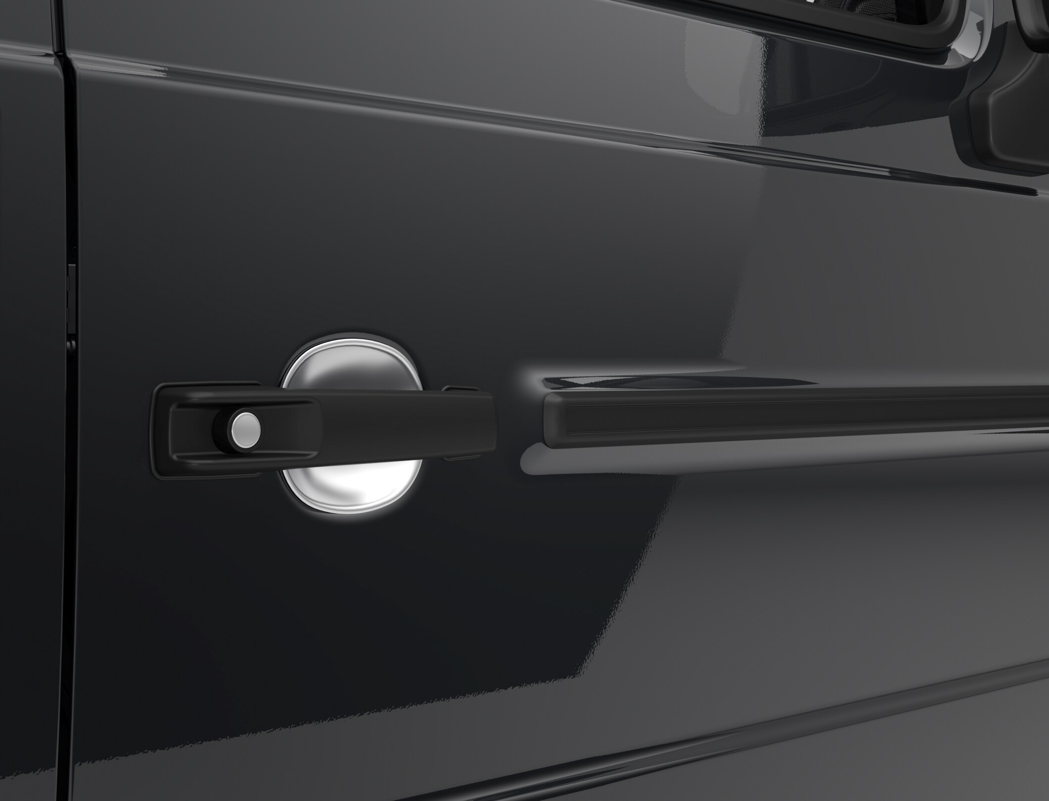 Alloggiamenti per le maniglie delle porte - silver shadow