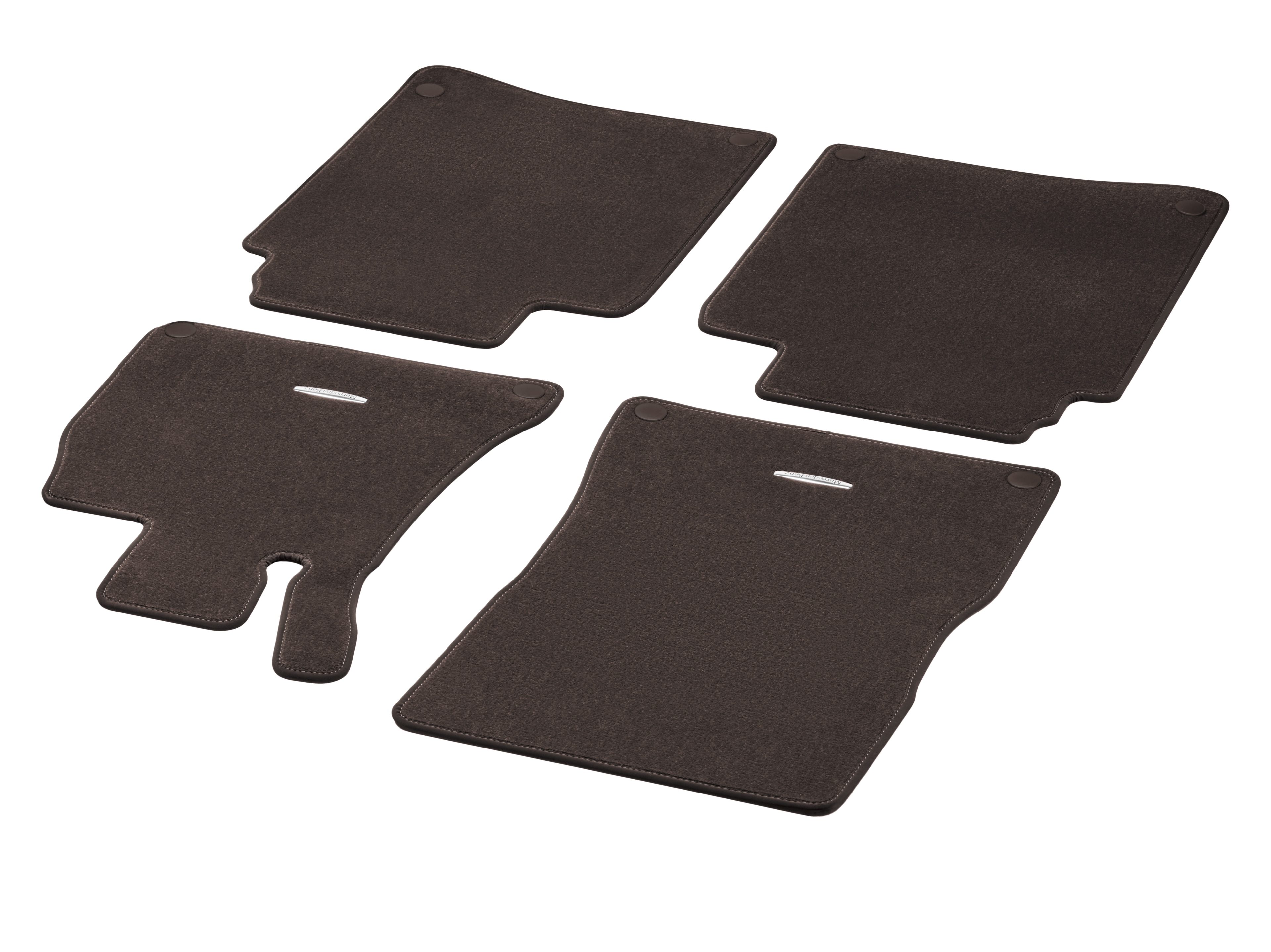 Tappetini in velours CLASSIC, Set, 4 pezzi - RL, marrone caffè