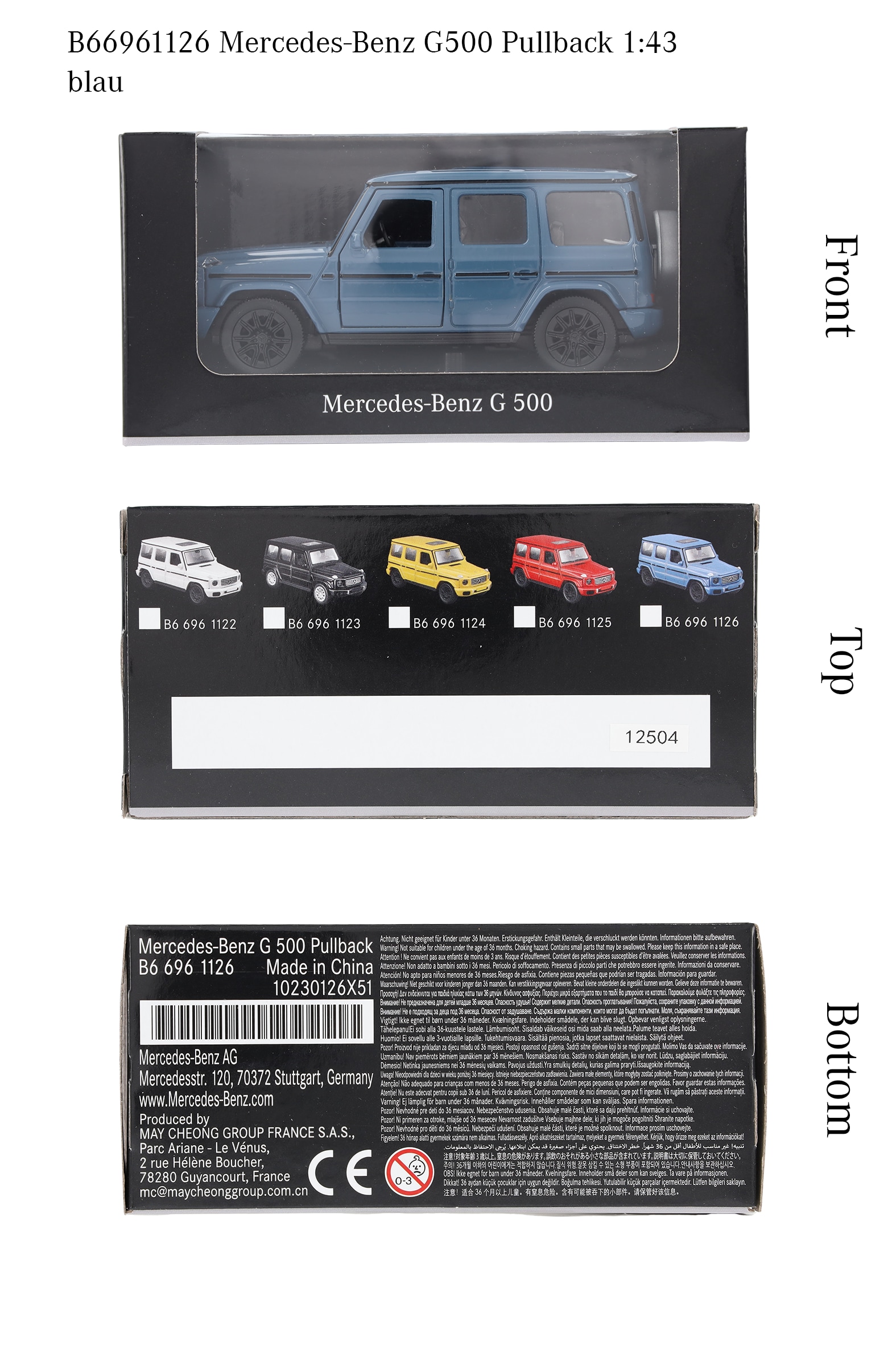 G-Class, Fuoristrada, W465, Pullback - MANUFAKTUR blu vintage standard, Heinrich Bauer, 1:43