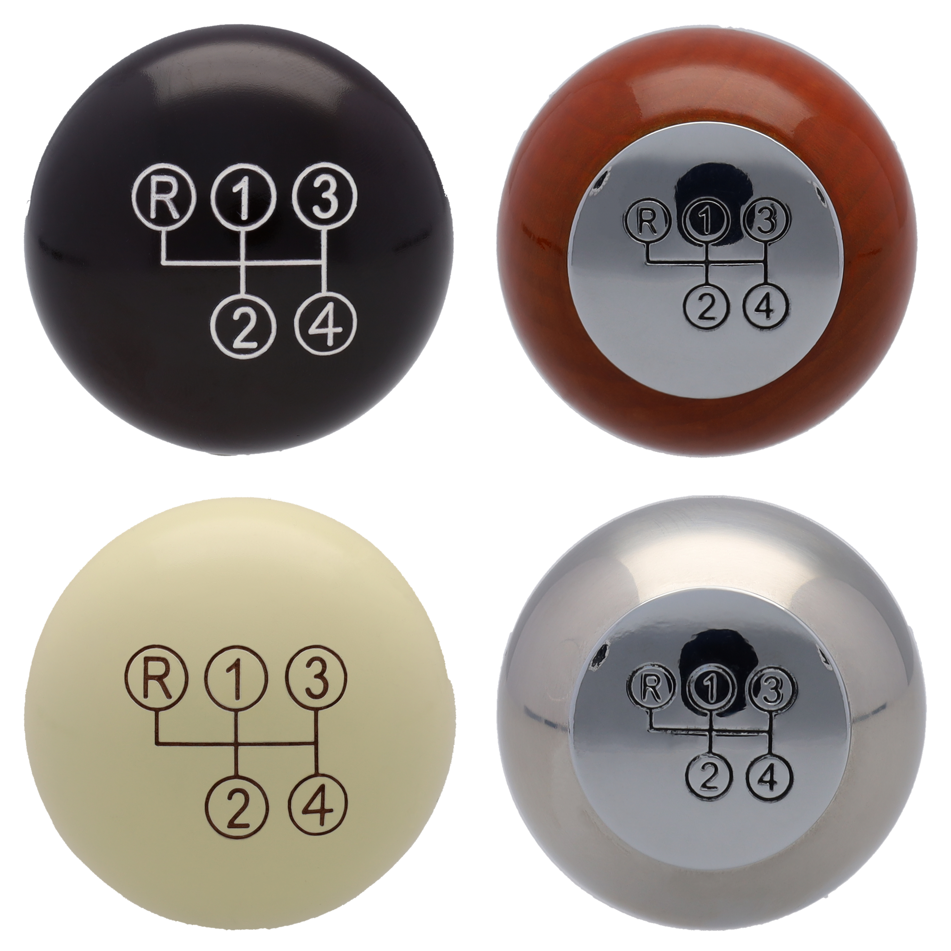 Tappi per vino, Set da 4 - argento / avorio / rosso vinaccia, acciaio inox / legno