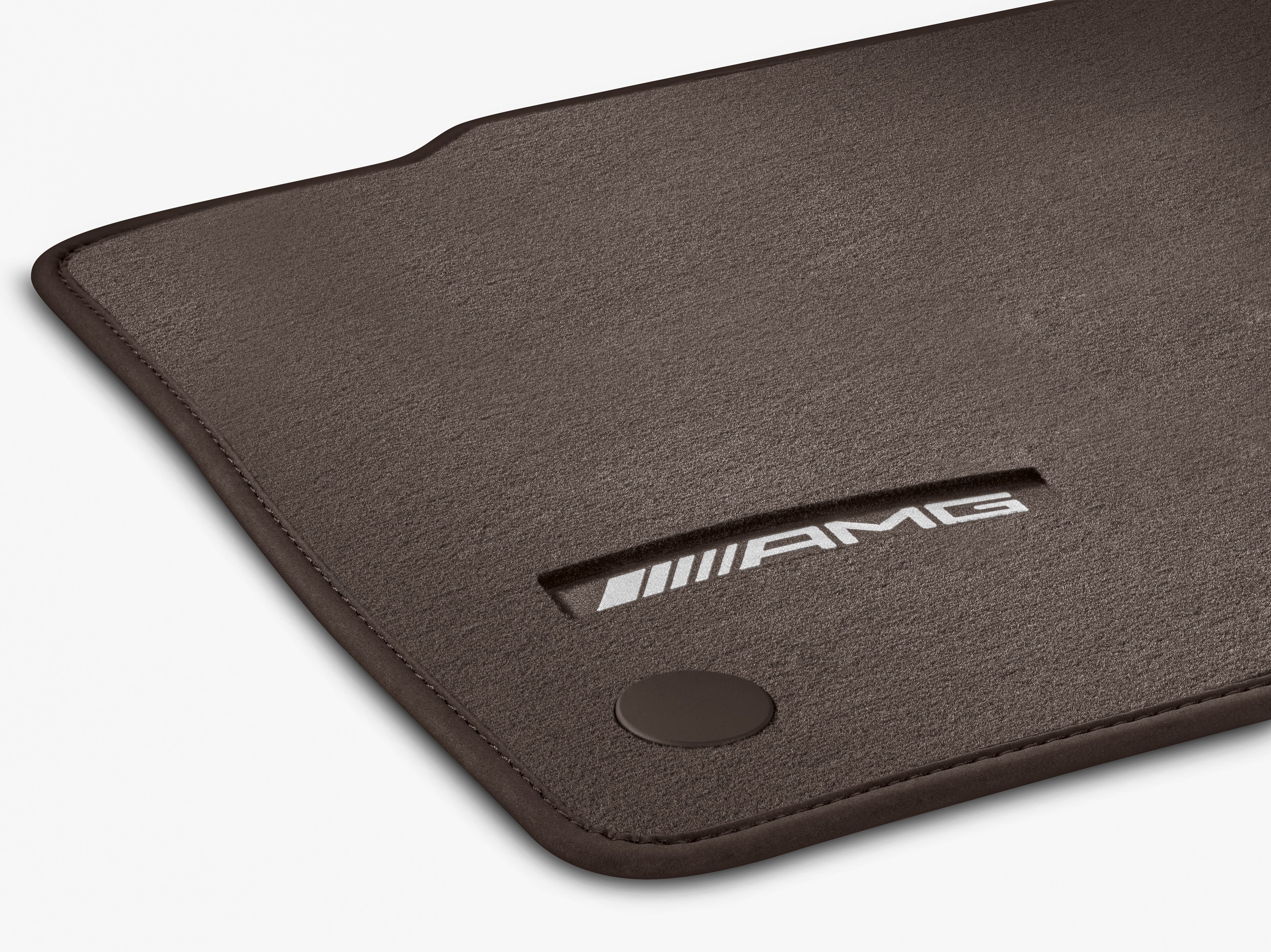 Tappetini in velours AMG, Set, 4 pezzi - LL, marrone balao